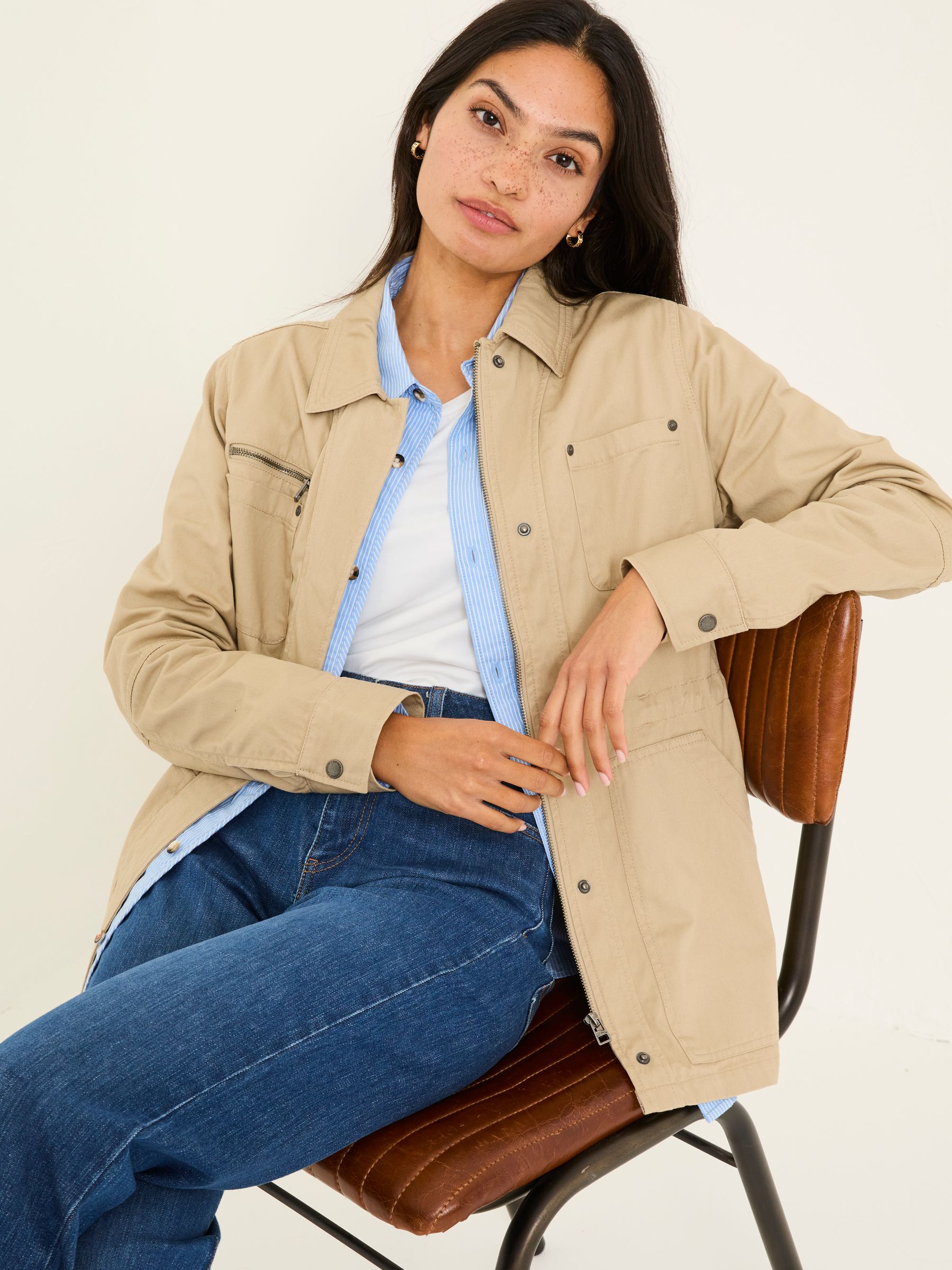 Laurie Stone 100% Cotton Field Jacket - Image 4 of 11