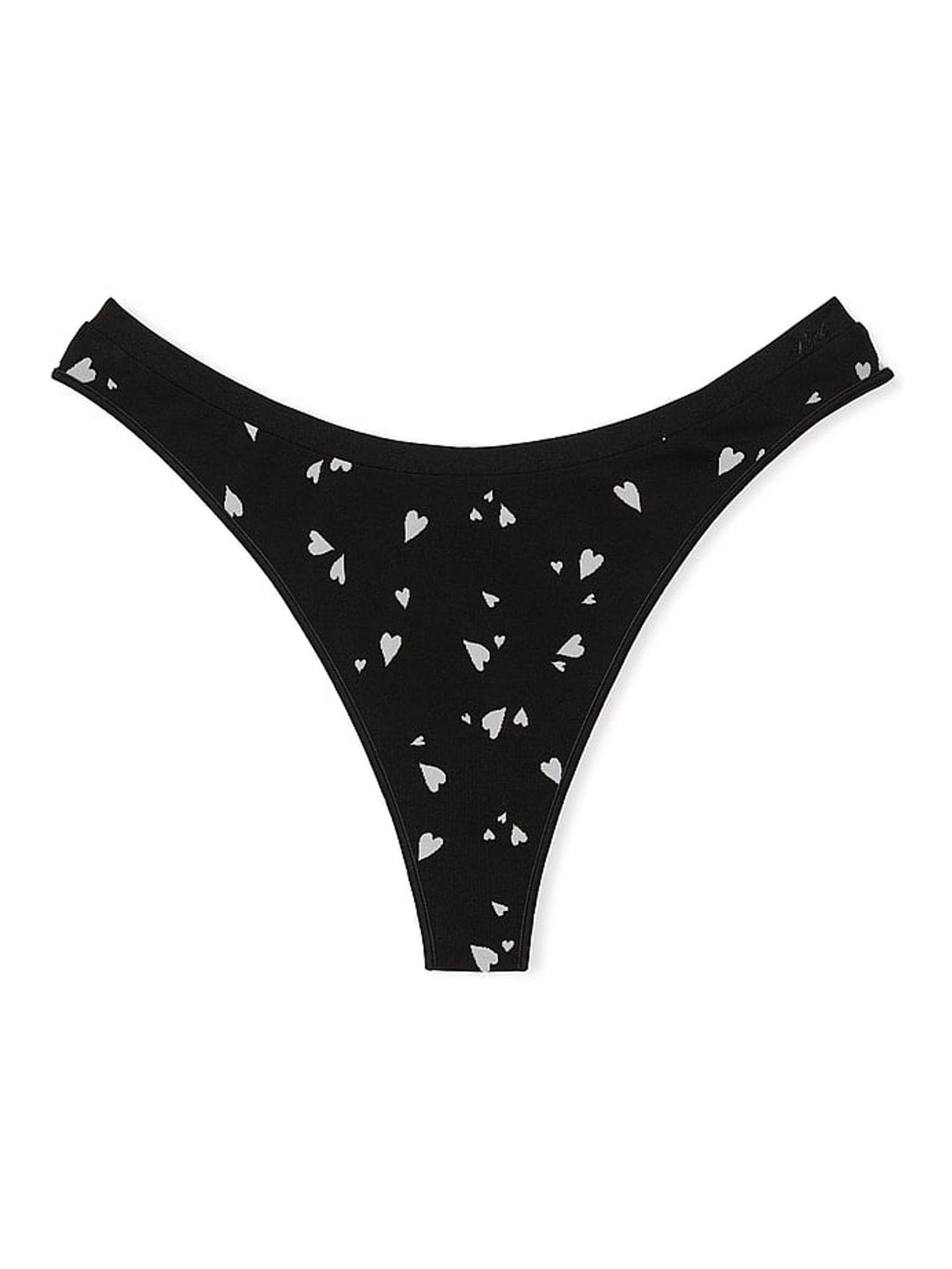 Black Hearts Thong Knickers - Image 3 of 3
