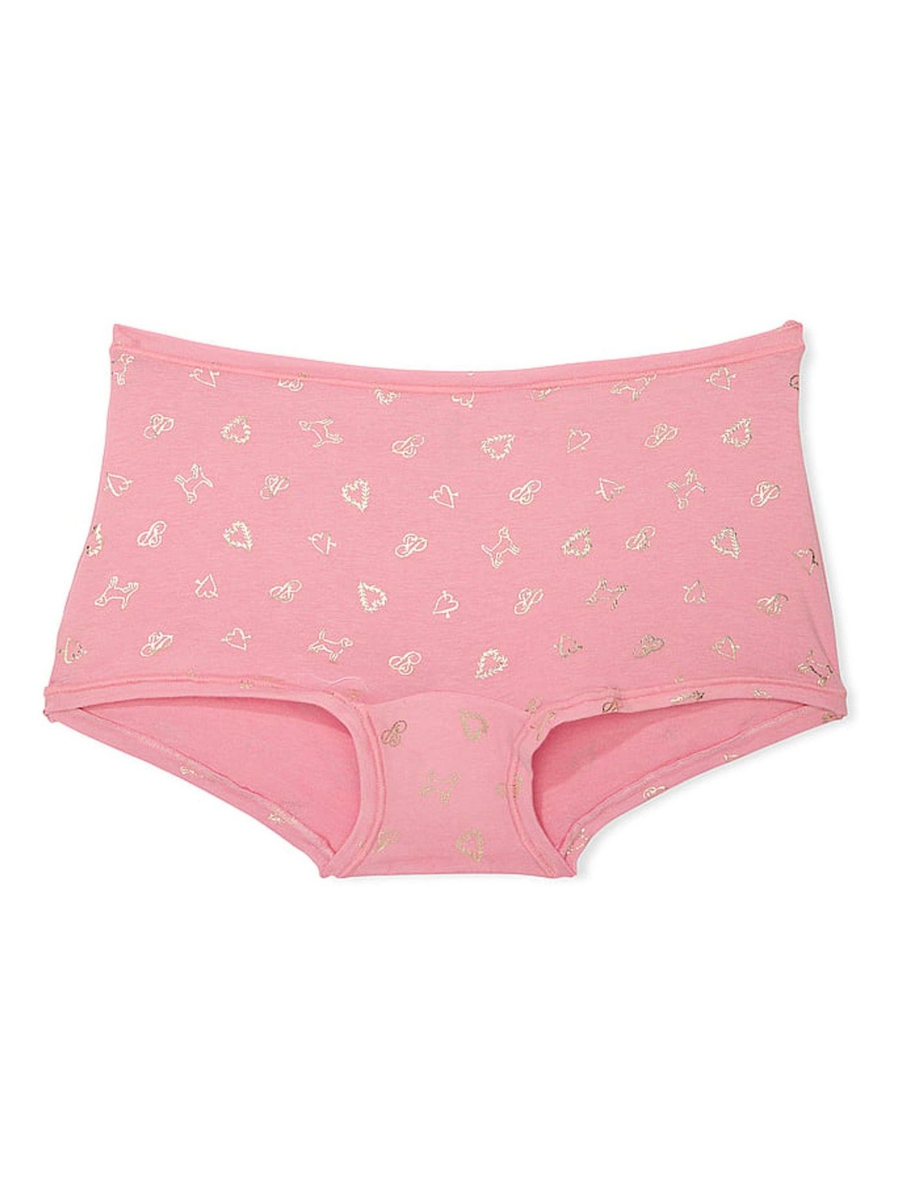 Petal Pink Cotton Boyshort Knickers - Image 3 of 3