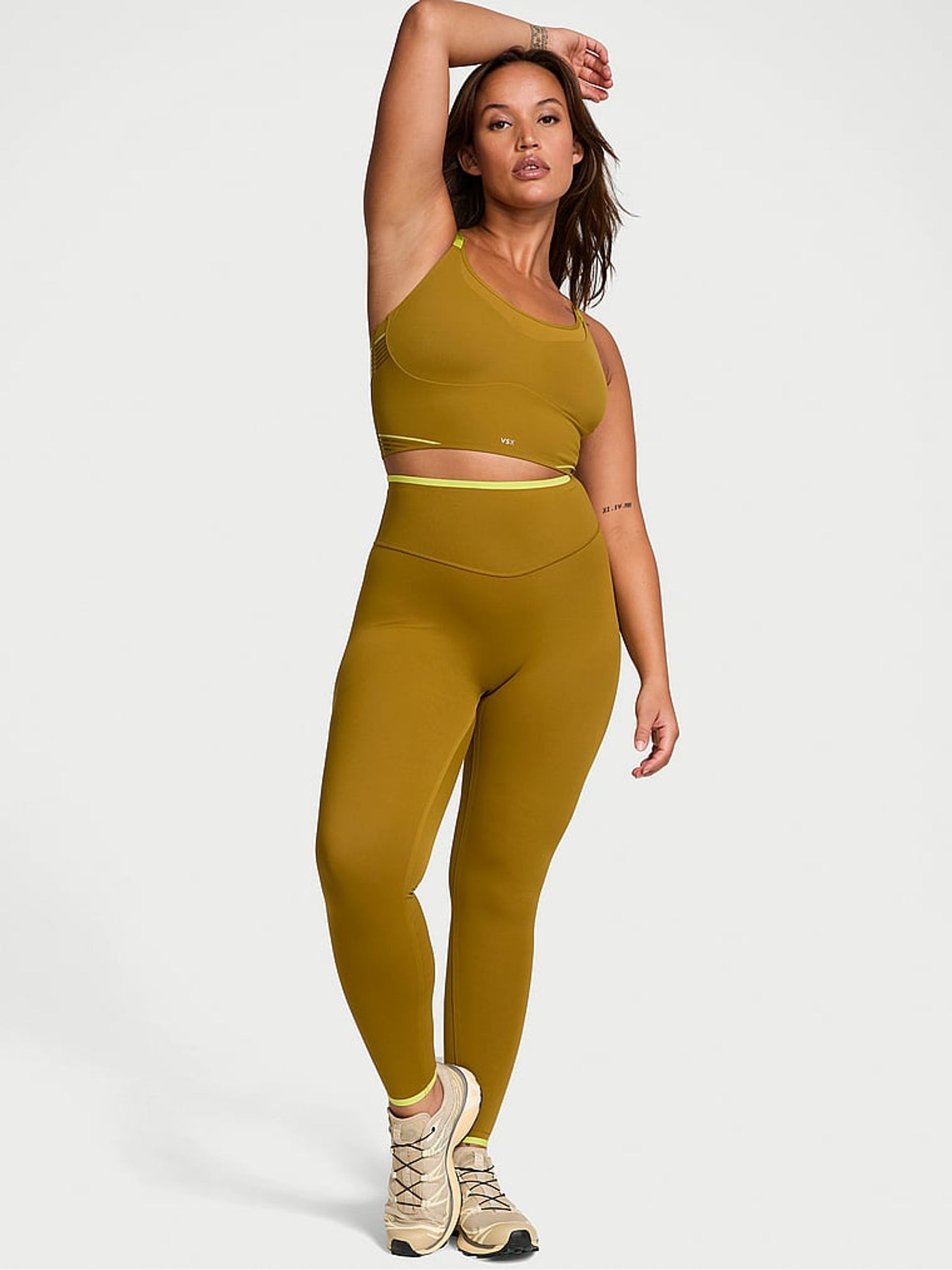 Fern Green Elevate™ Light Compression Stretch Leggings - Image 1 of 4