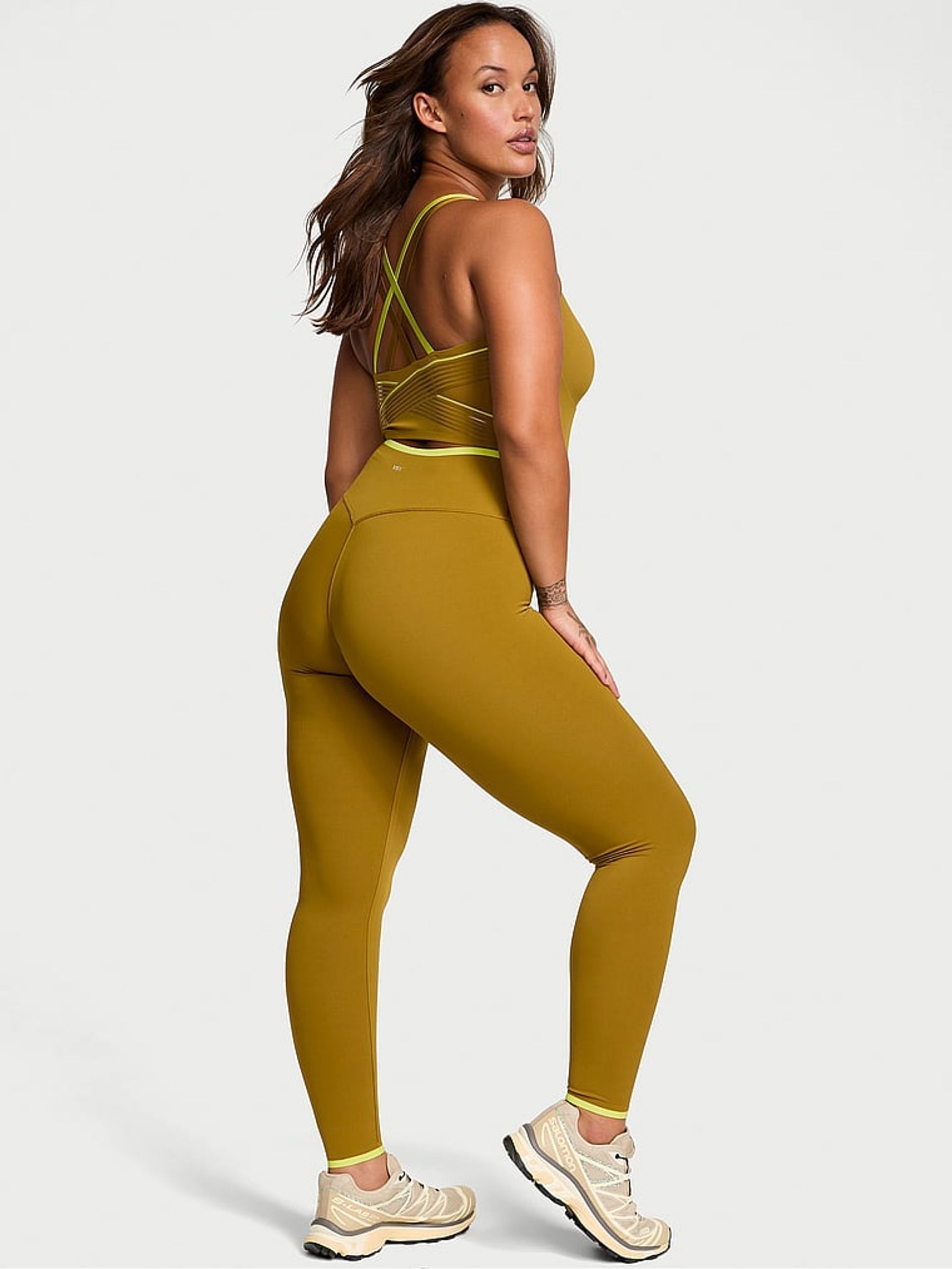 Fern Green Elevate™ Light Compression Stretch Leggings - Image 2 of 4