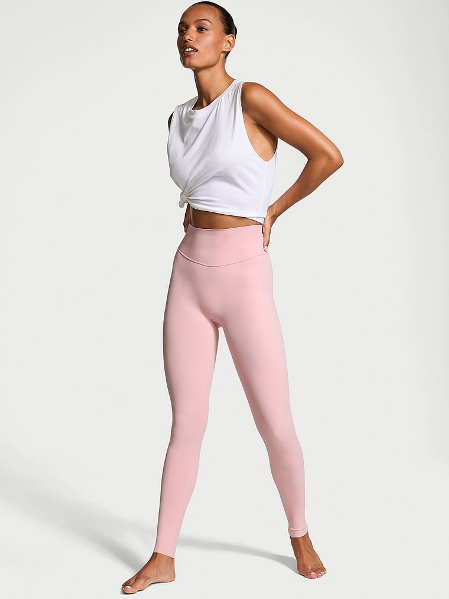 Chalk Rose Pink Full Length Elevate™ Leggings - Image 1 of 4