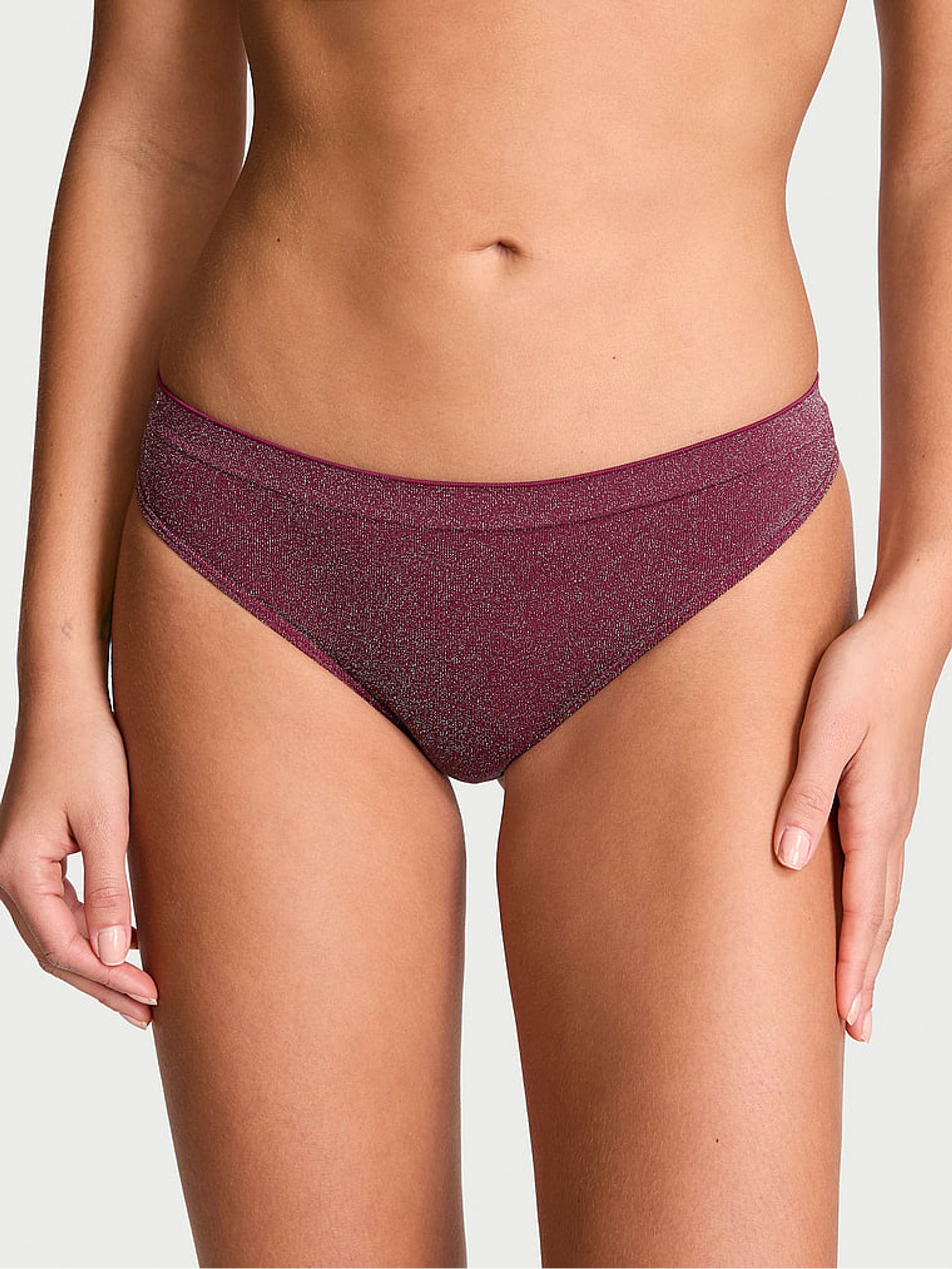 Plum Rouge Red Thong Knickers - Image 1 of 3