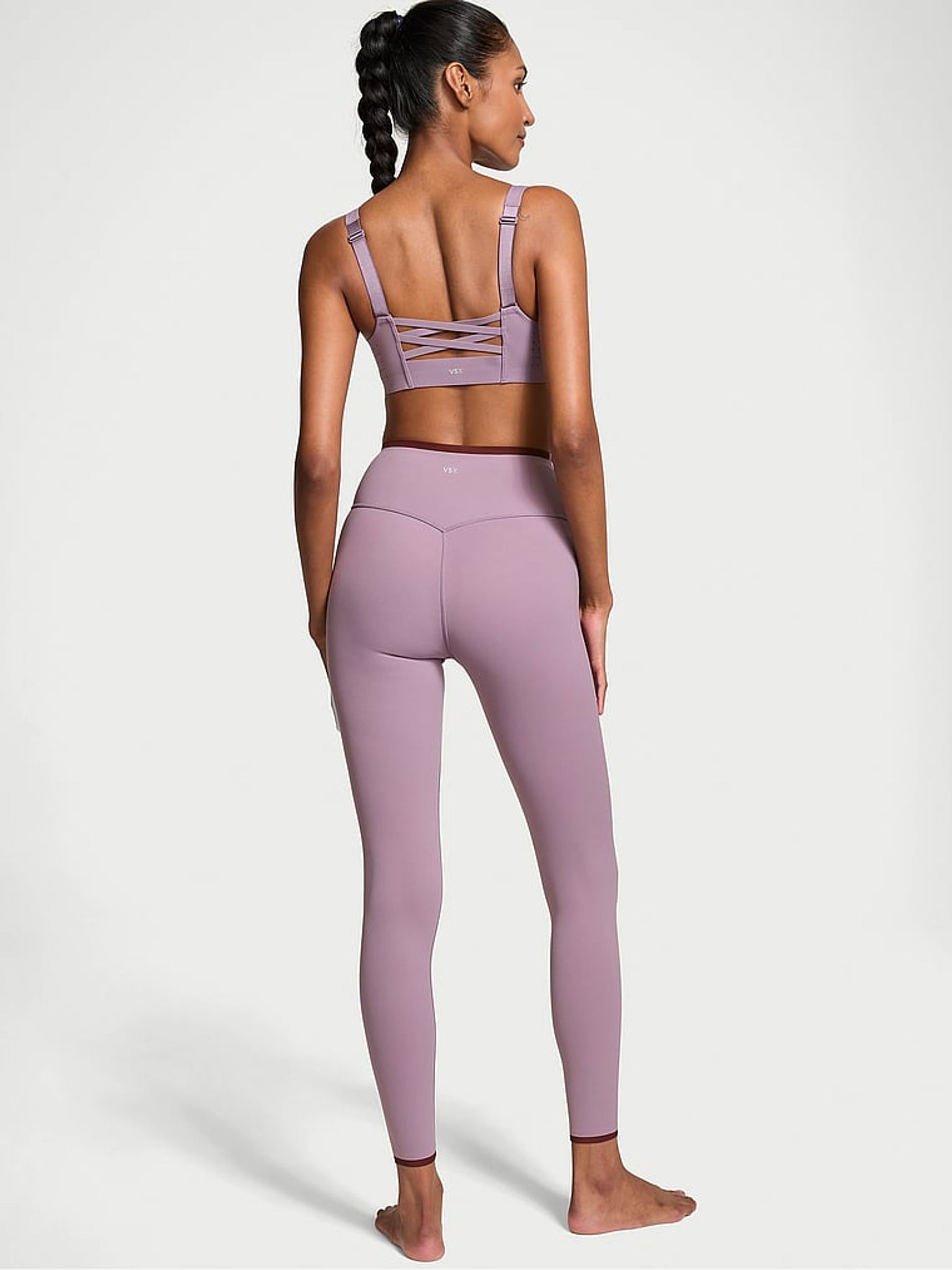 Dried Lavender Purple VSX Elevate Light Compression Stretch Leggings - Image 2 of 4