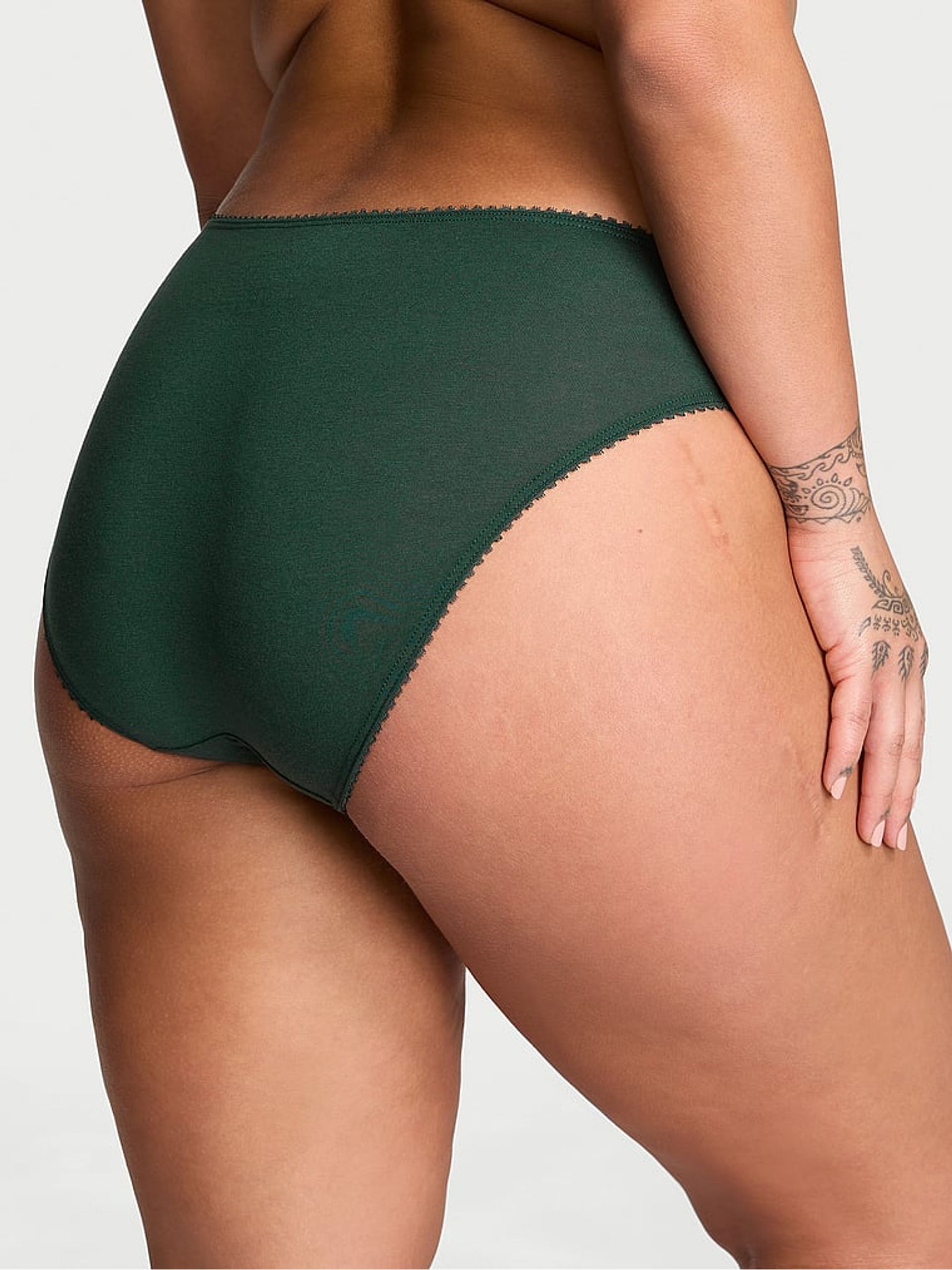 Botanical Green Bikini Knickers - Image 2 of 3