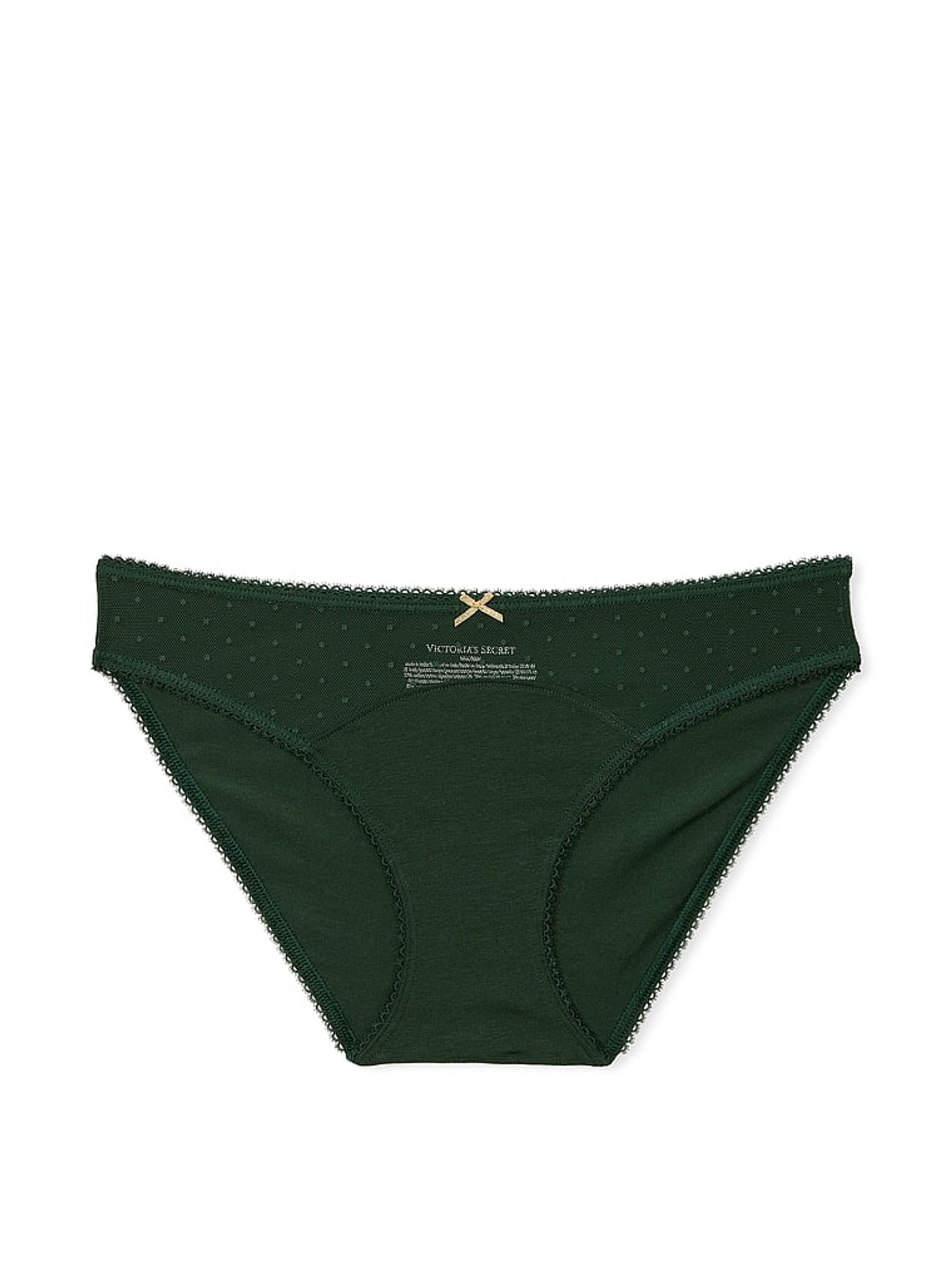 Botanical Green Bikini Knickers - Image 3 of 3