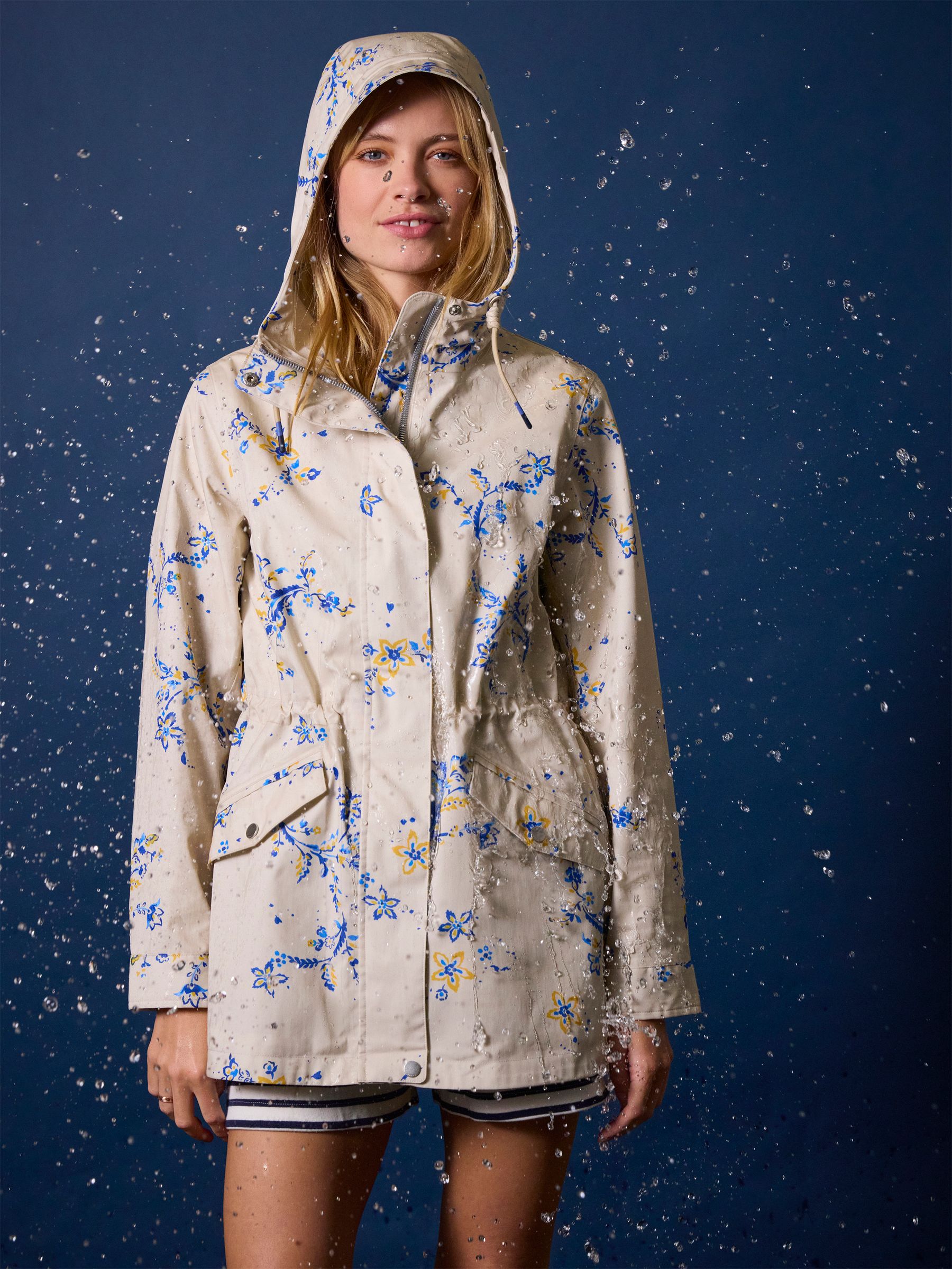 Portwell Floral Waterproof Raincoat With Hood - Image 2 of 10