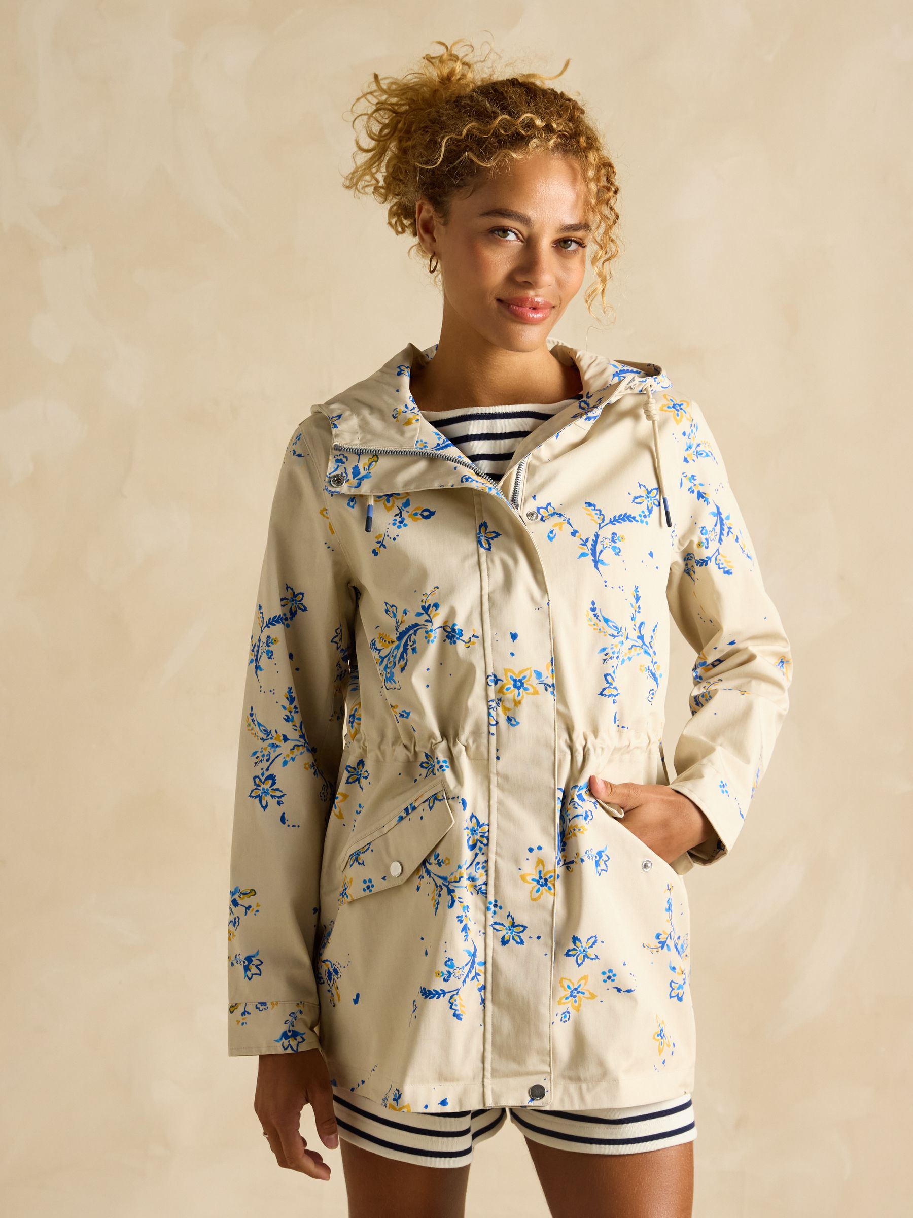 Portwell Floral Waterproof Raincoat With Hood - Image 4 of 10