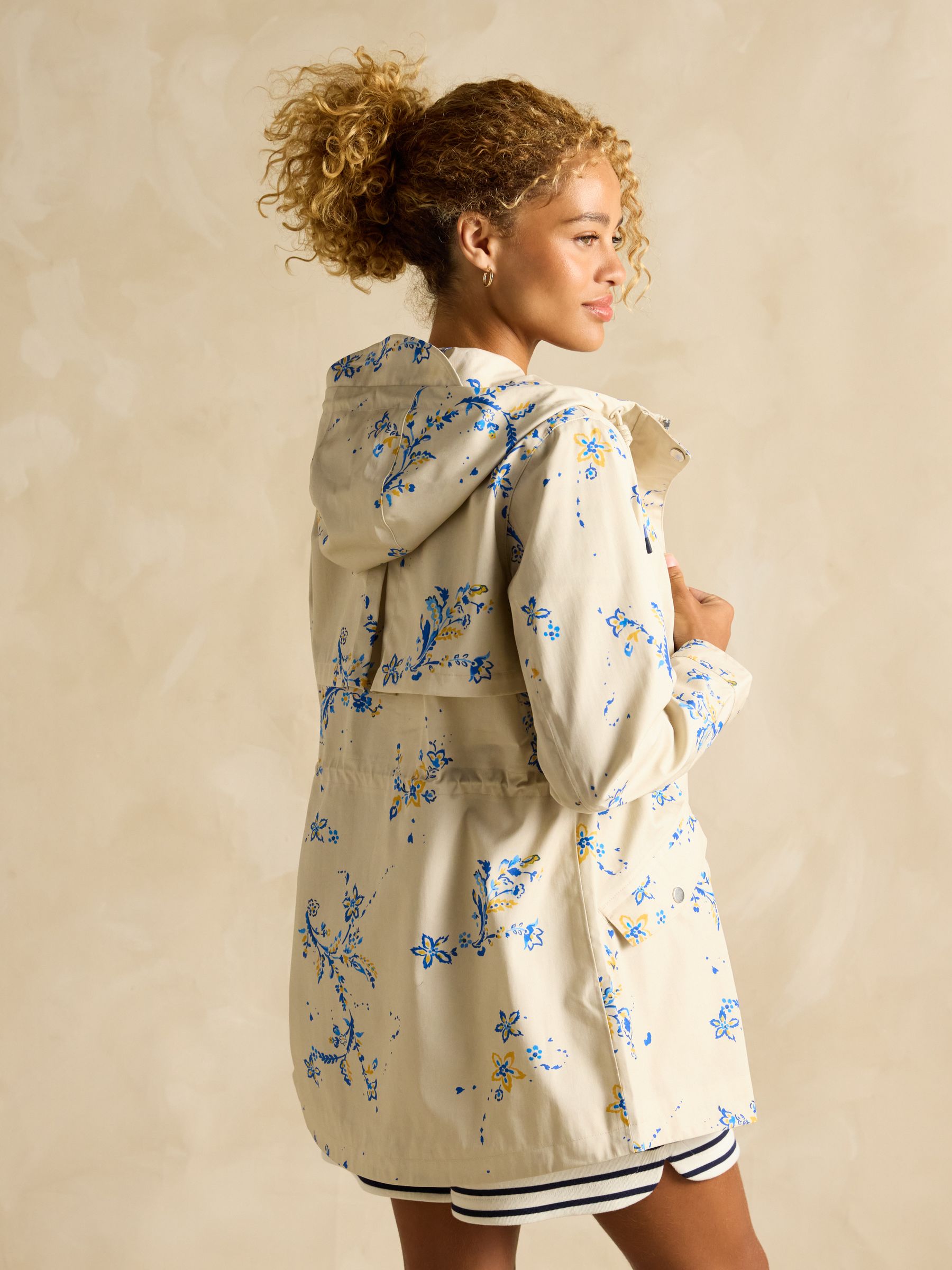 Portwell Floral Waterproof Raincoat With Hood - Image 5 of 10