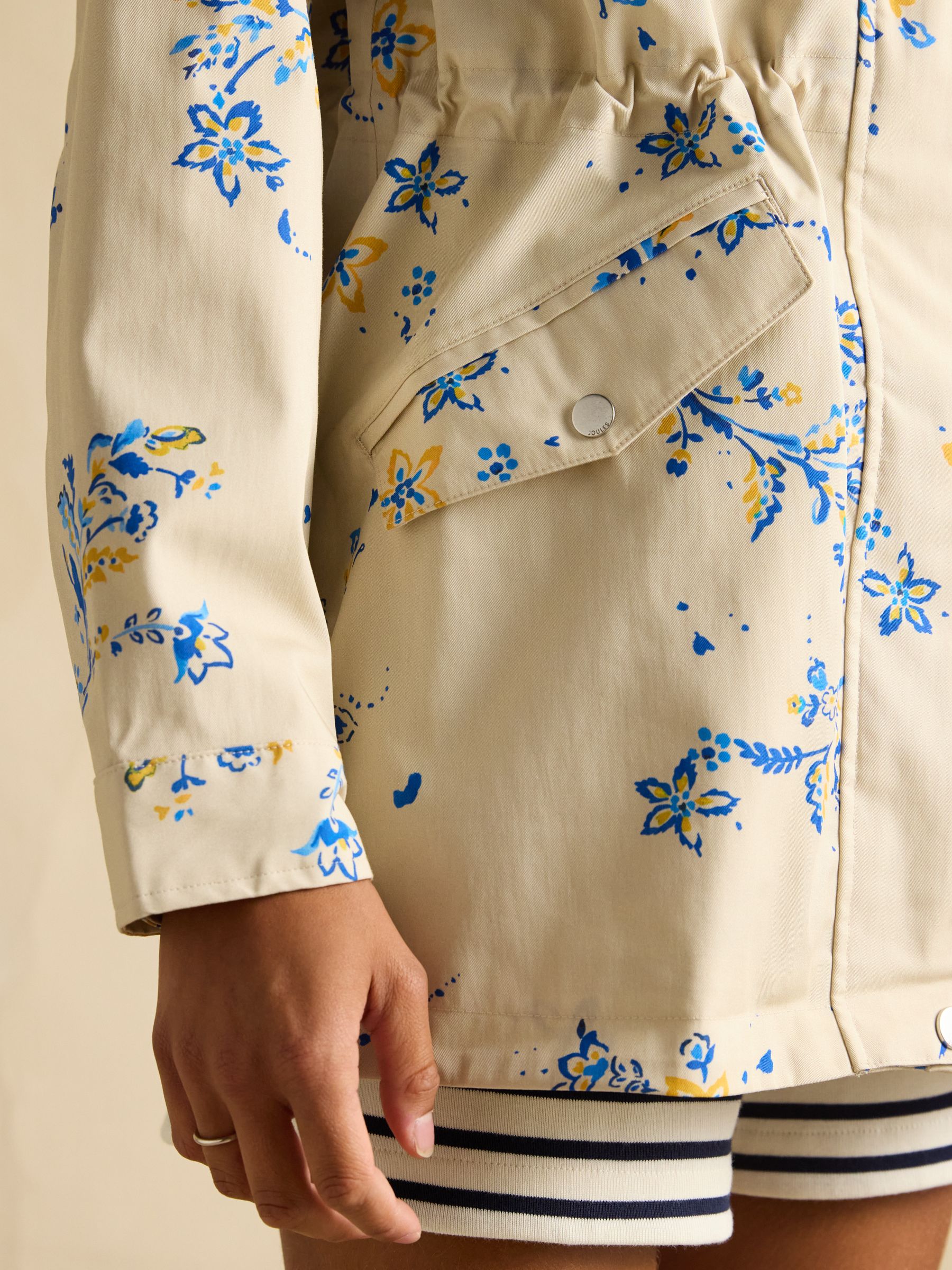 Portwell Floral Waterproof Raincoat With Hood - Image 8 of 10
