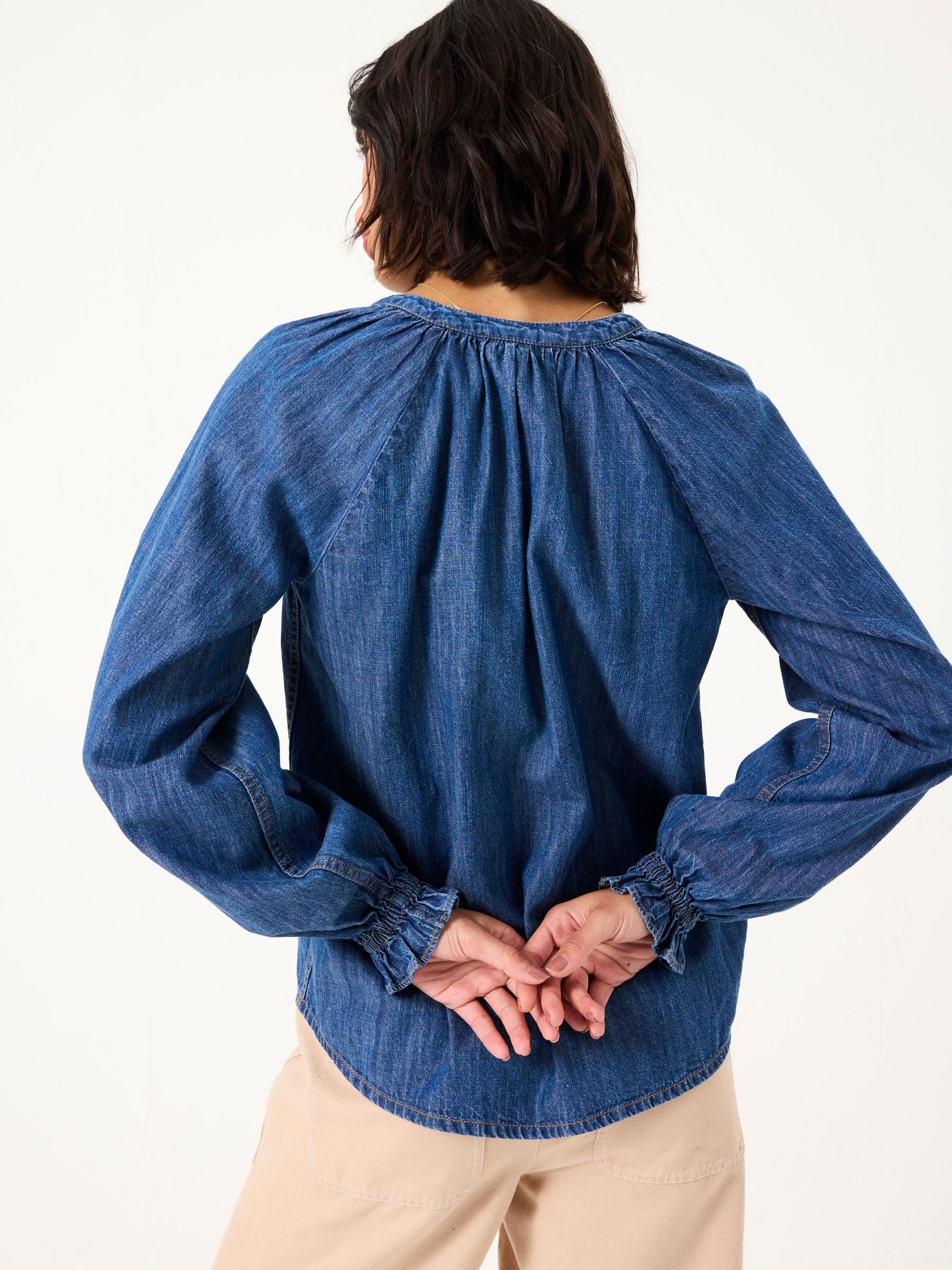 Pacey Blue Denim Blouse - Image 2 of 5
