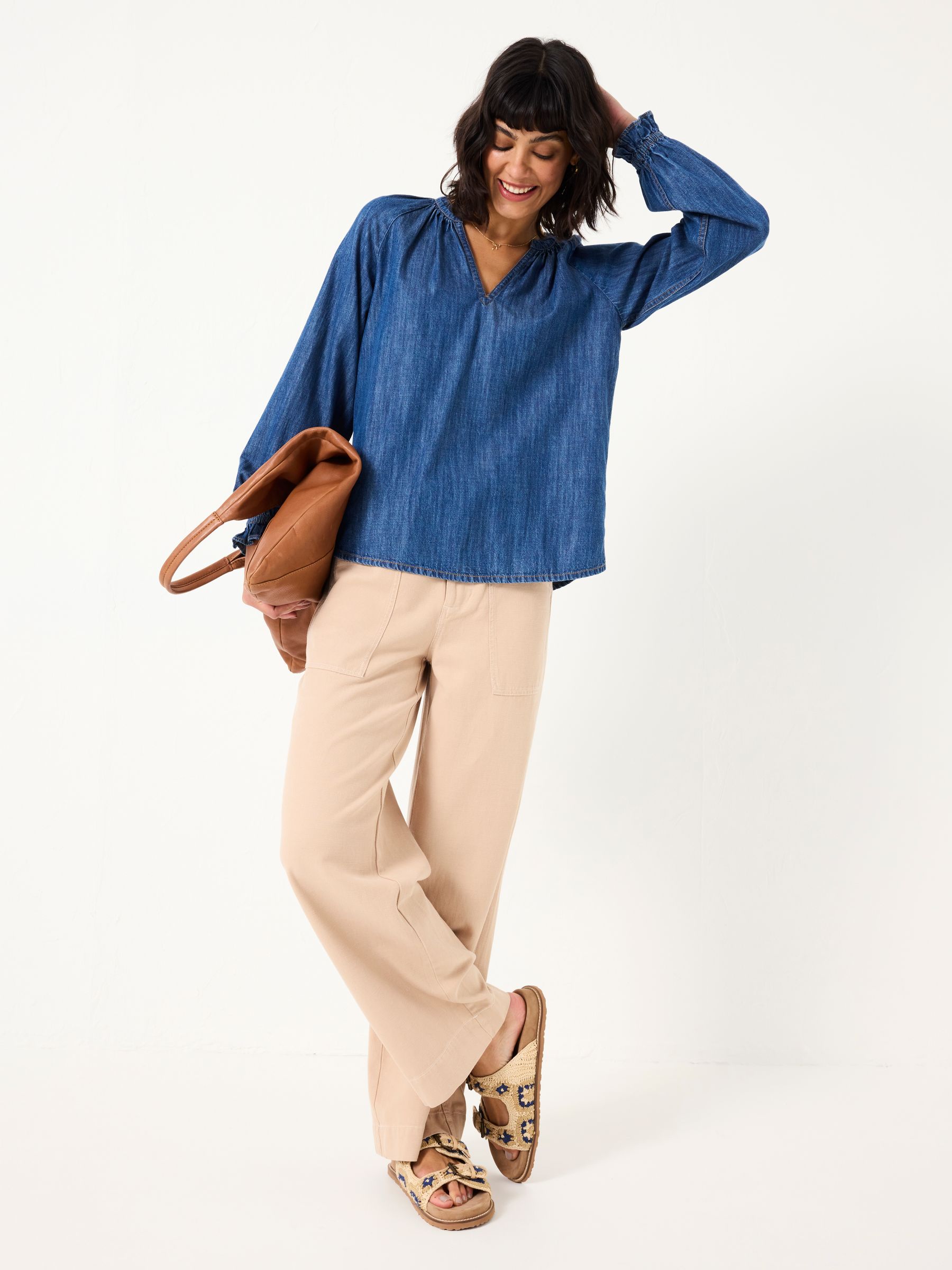 Pacey Blue Denim Blouse - Image 3 of 5
