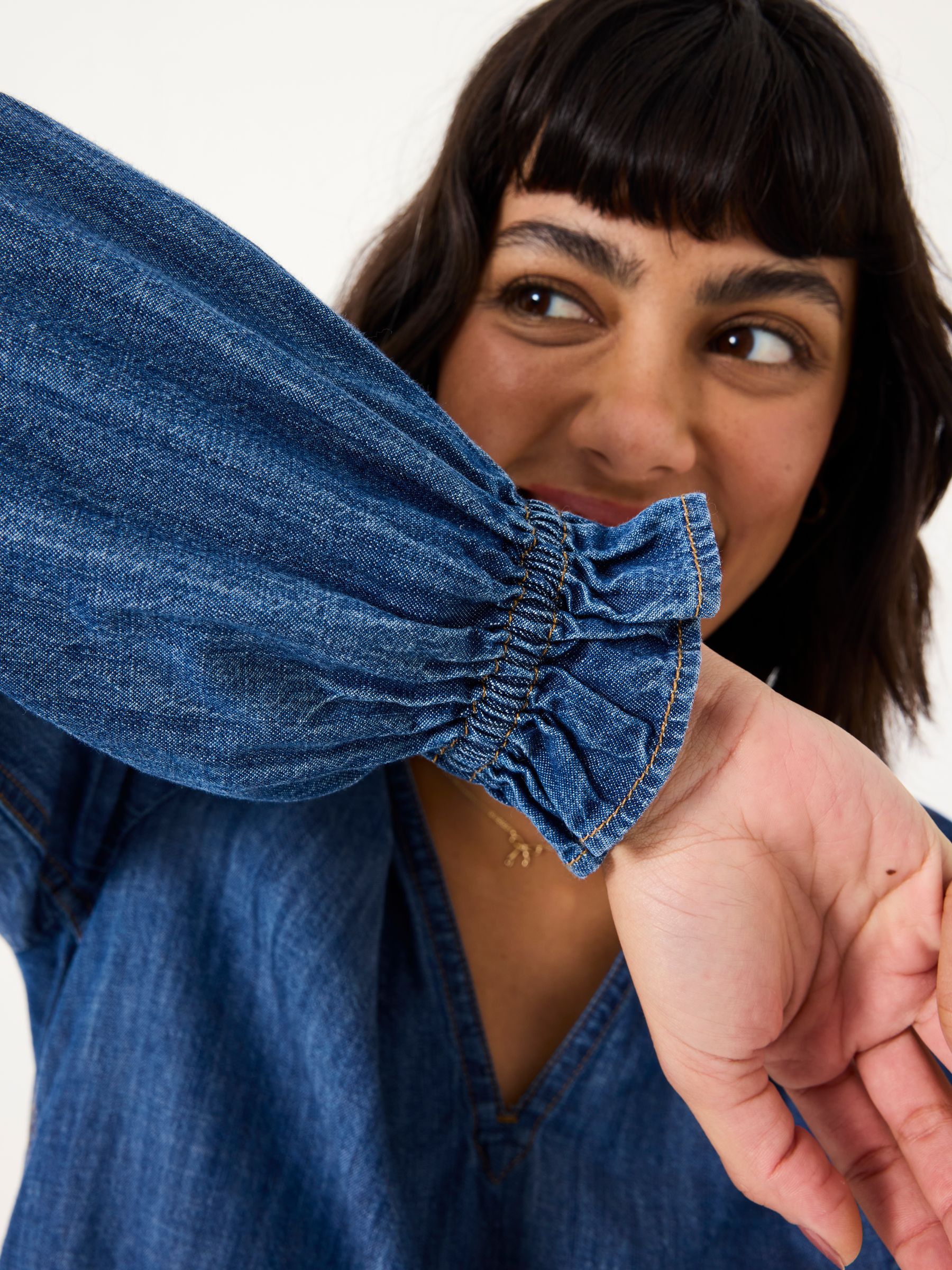 Pacey Blue Denim Blouse - Image 5 of 5