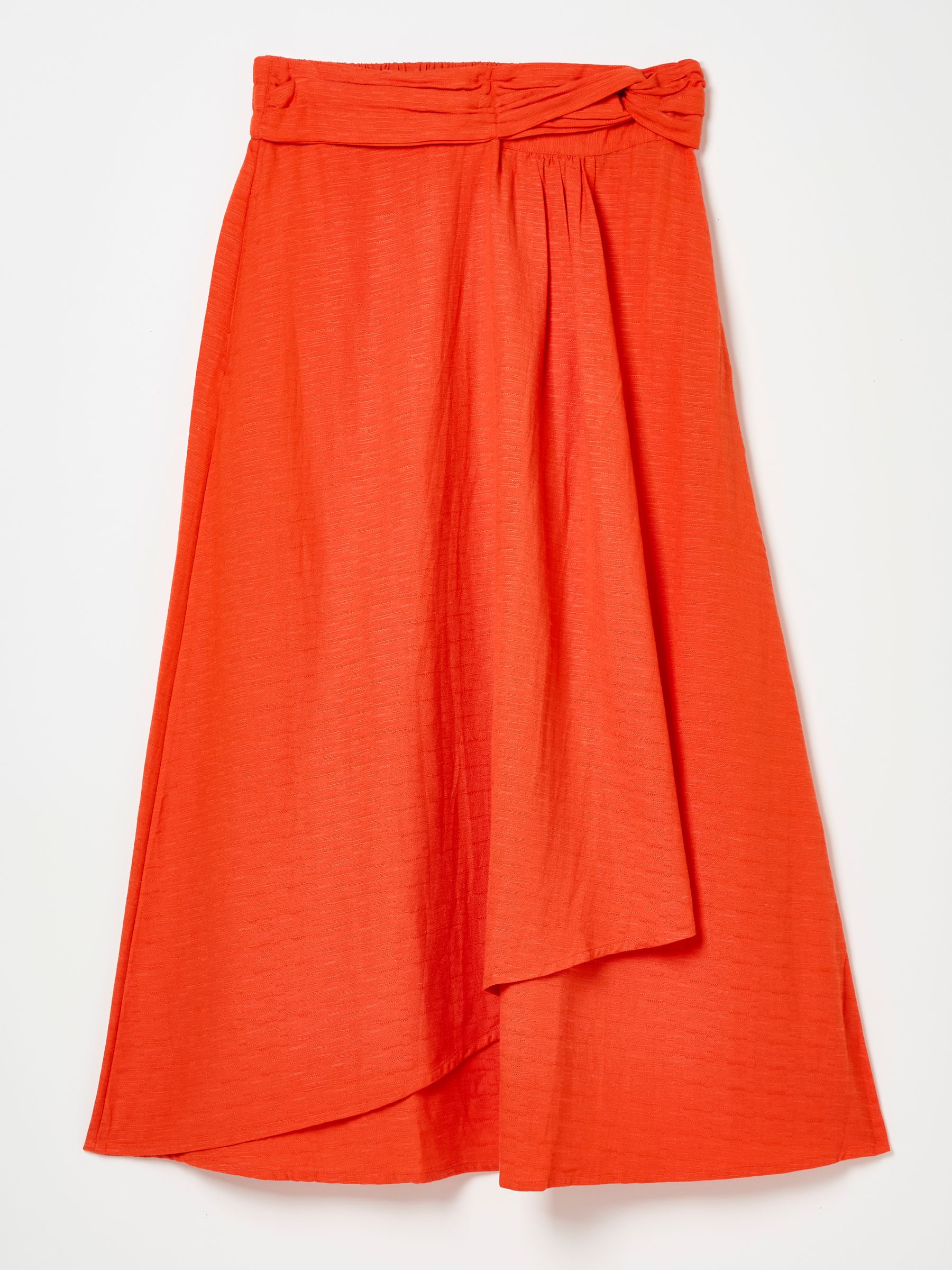 Burnt Orange Juni Midi Skirt - Image 10 of 10