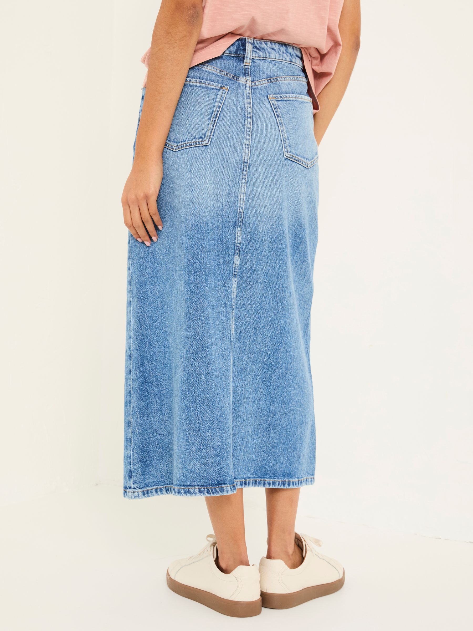 Blue Denim Carla Midi Skirt - Image 2 of 10