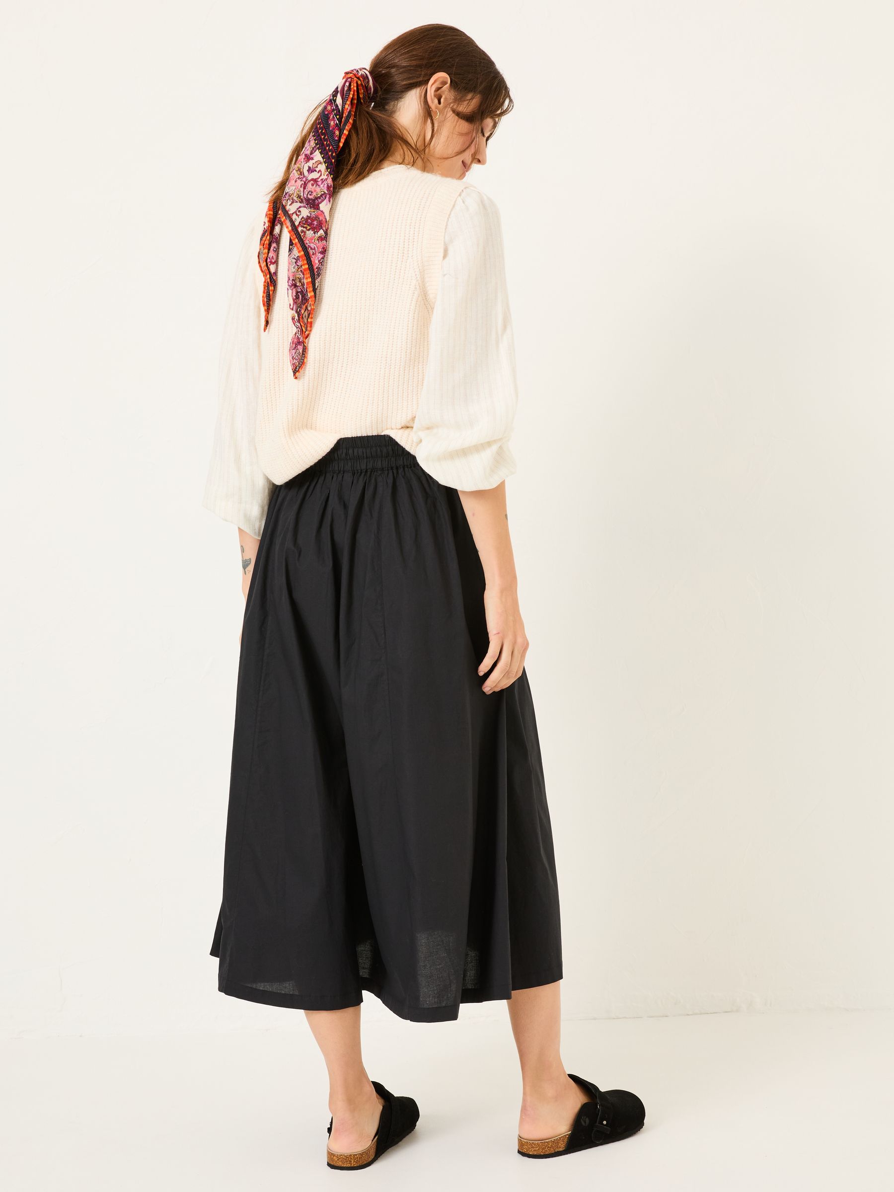 Black Sulli Poplin Skirt - Image 2 of 11