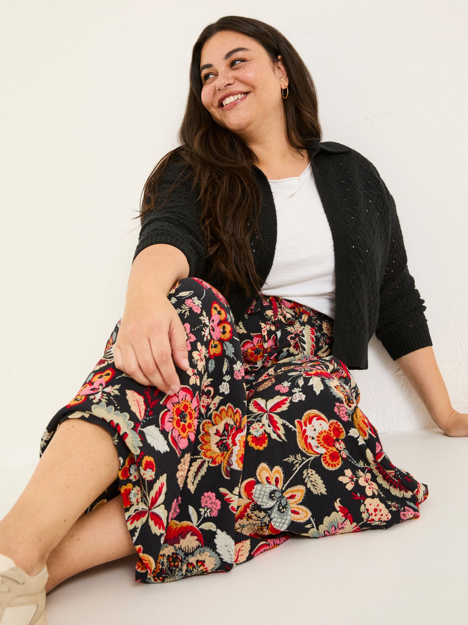 Black Suki Midi Skirt - Image 7 of 9