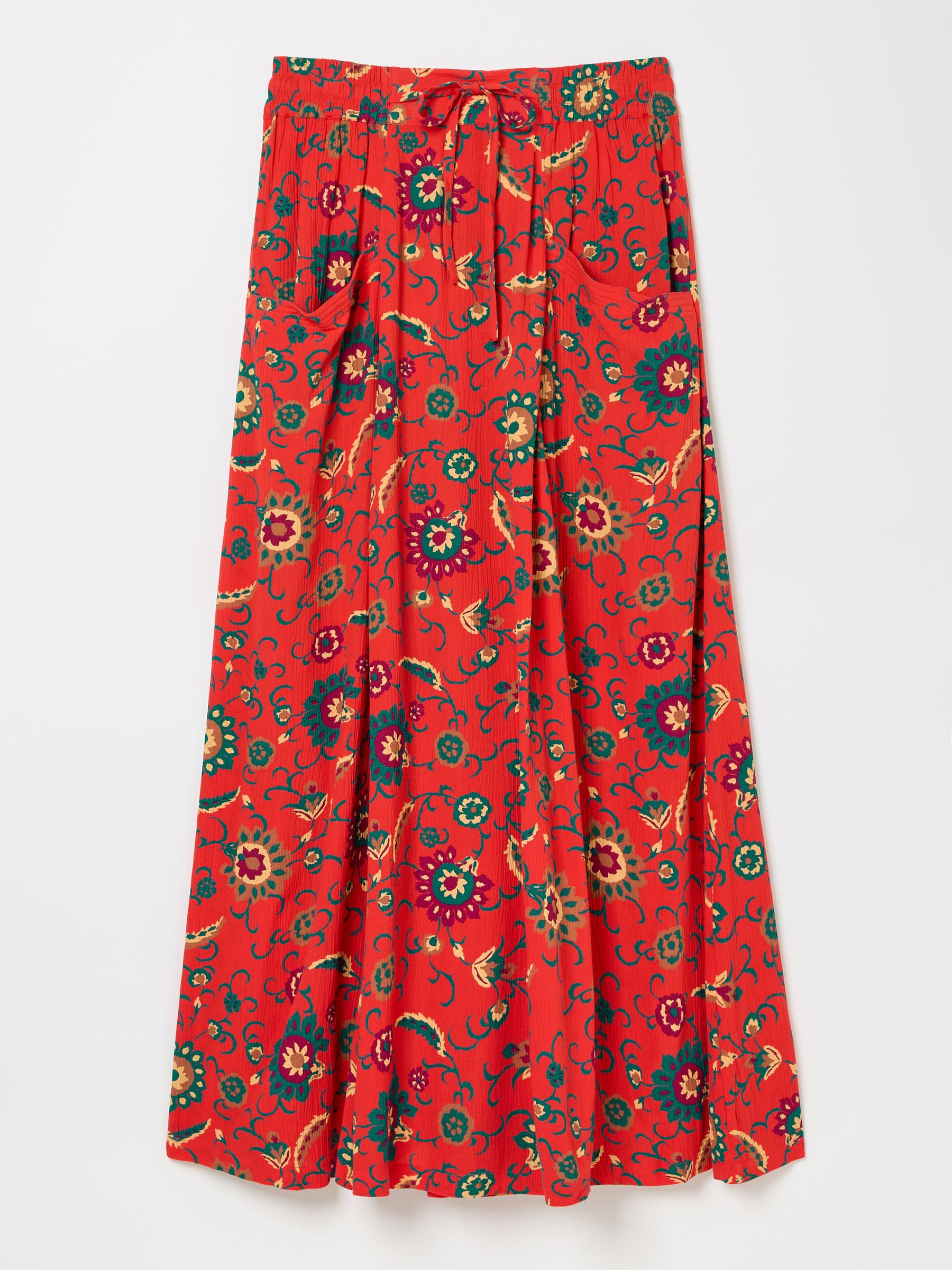 Burnt Orange Suki Midi Skirt - Image 6 of 6
