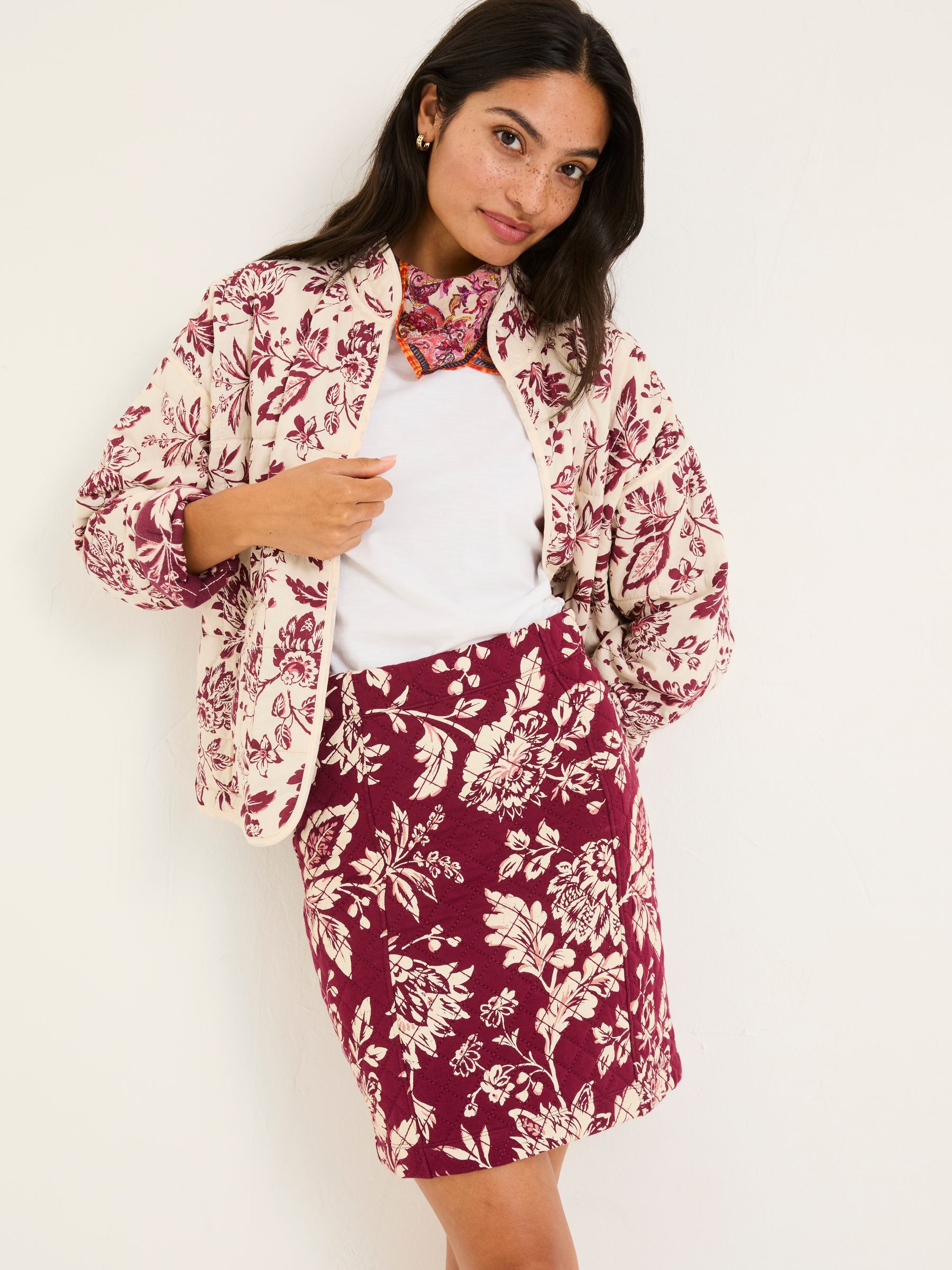 Jennie Burgundy Red Skirt - Image 1 of 6