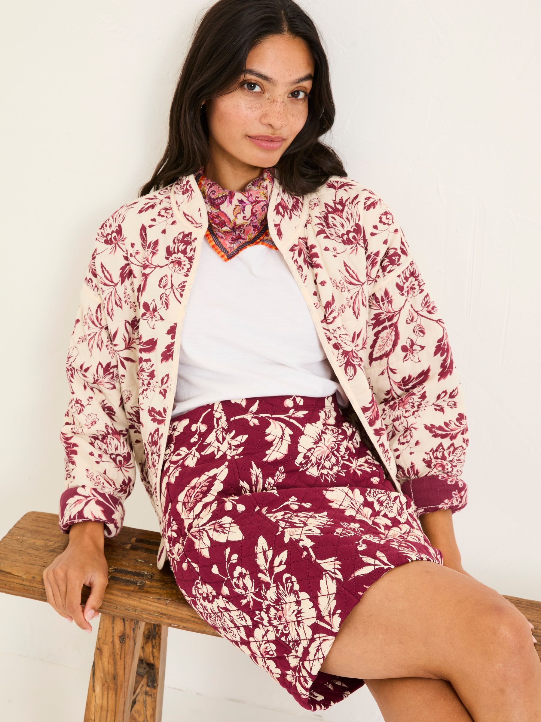 Jennie Burgundy Red Skirt - Image 3 of 6