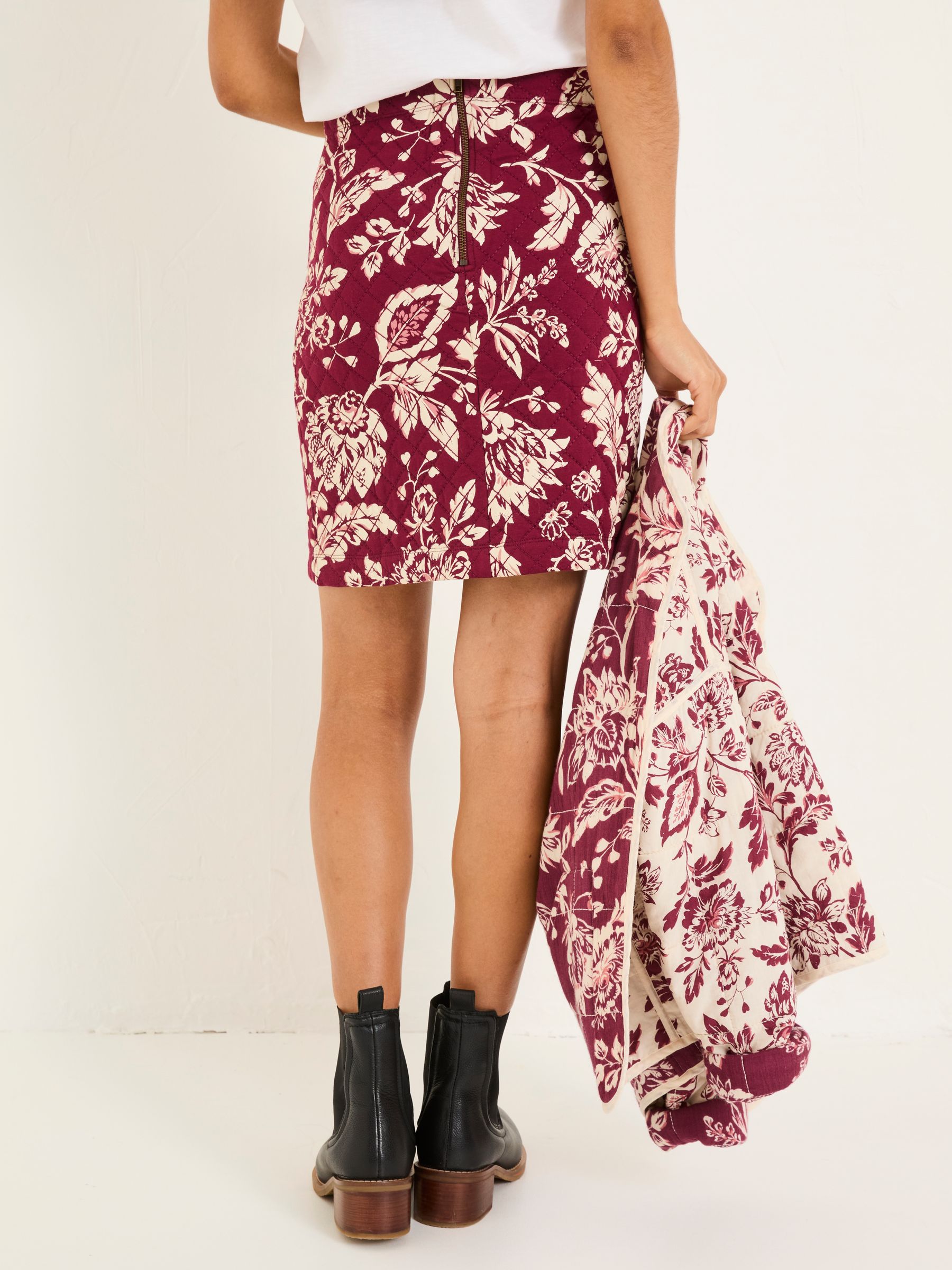 Jennie Burgundy Red Skirt - Image 4 of 6