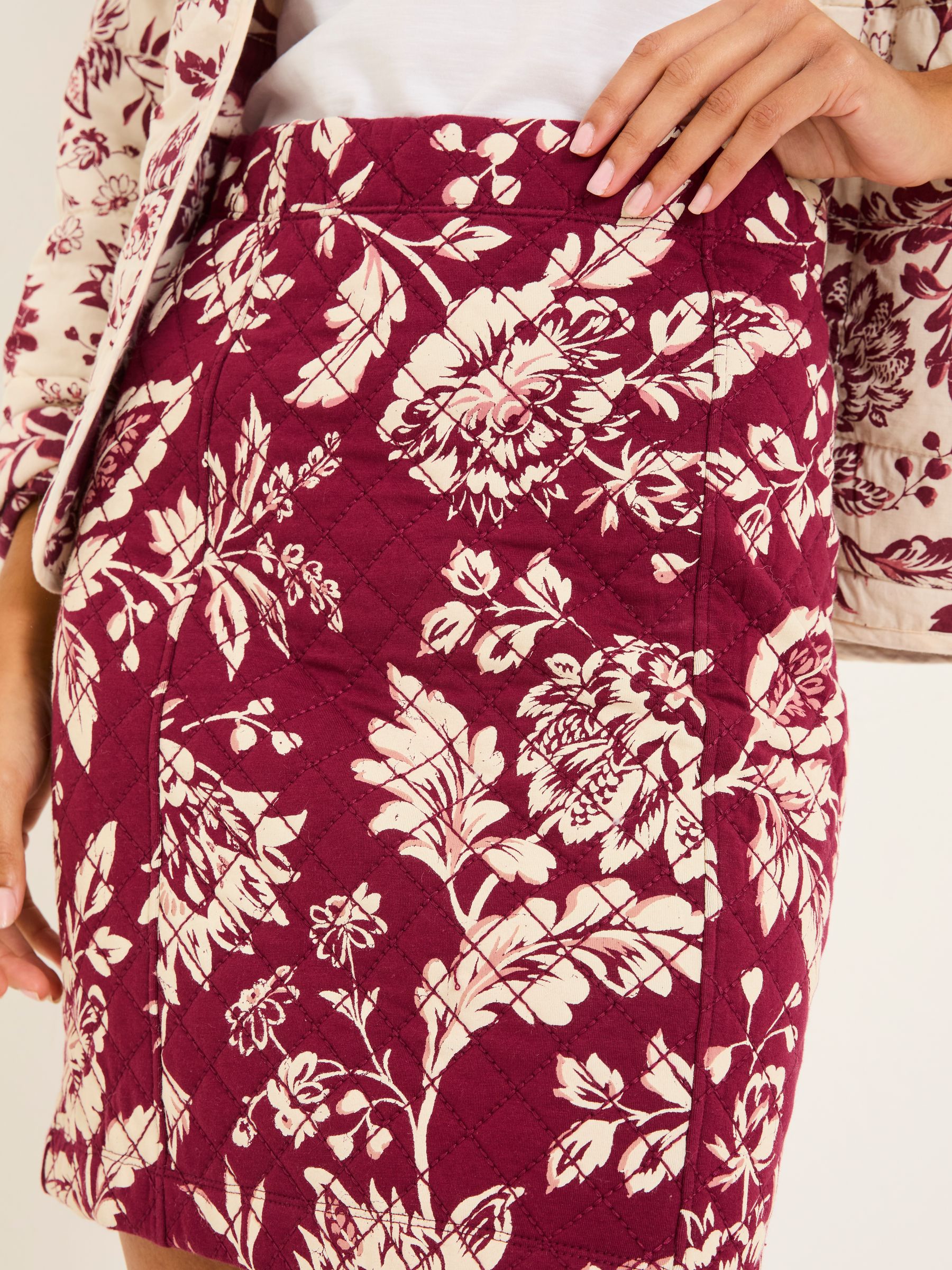 Jennie Burgundy Red Skirt - Image 5 of 6