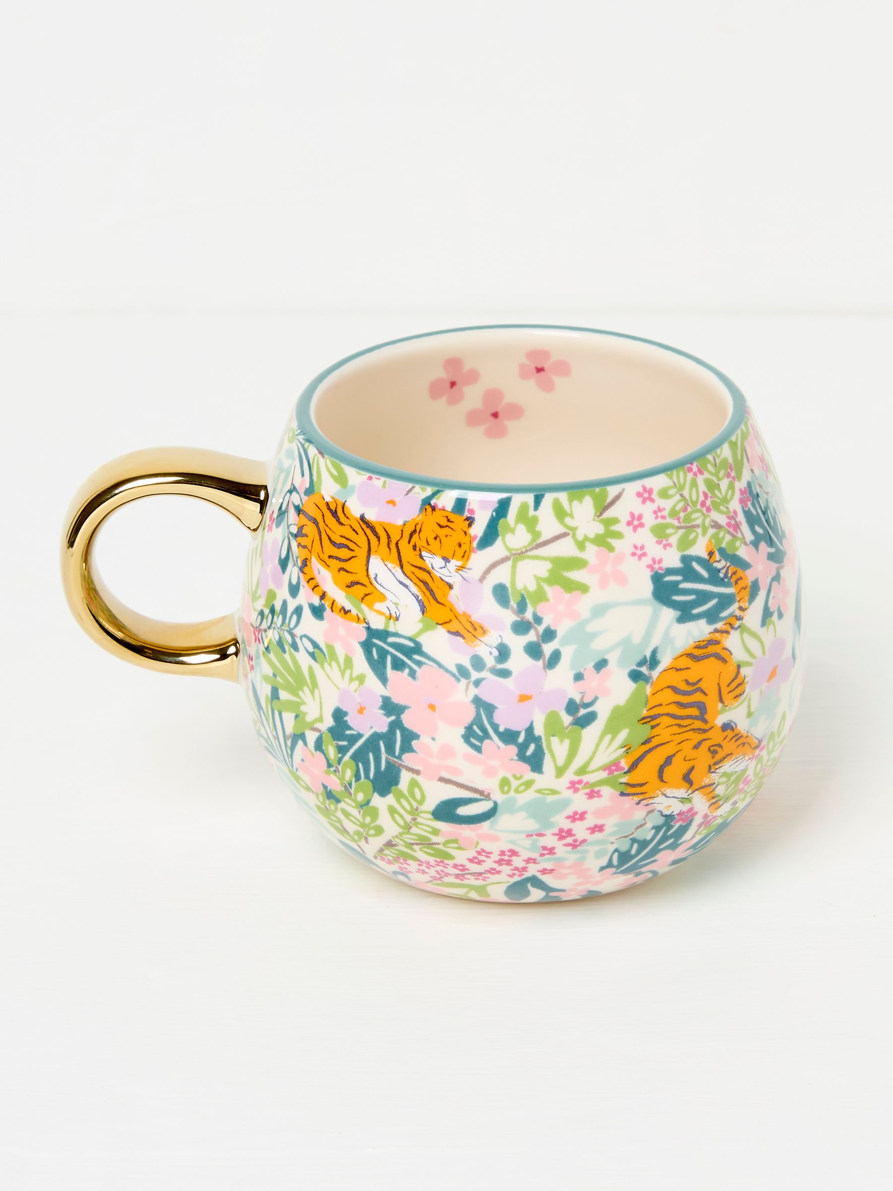 Multi Colour Tiger Floral Mug - Image 1 of 2