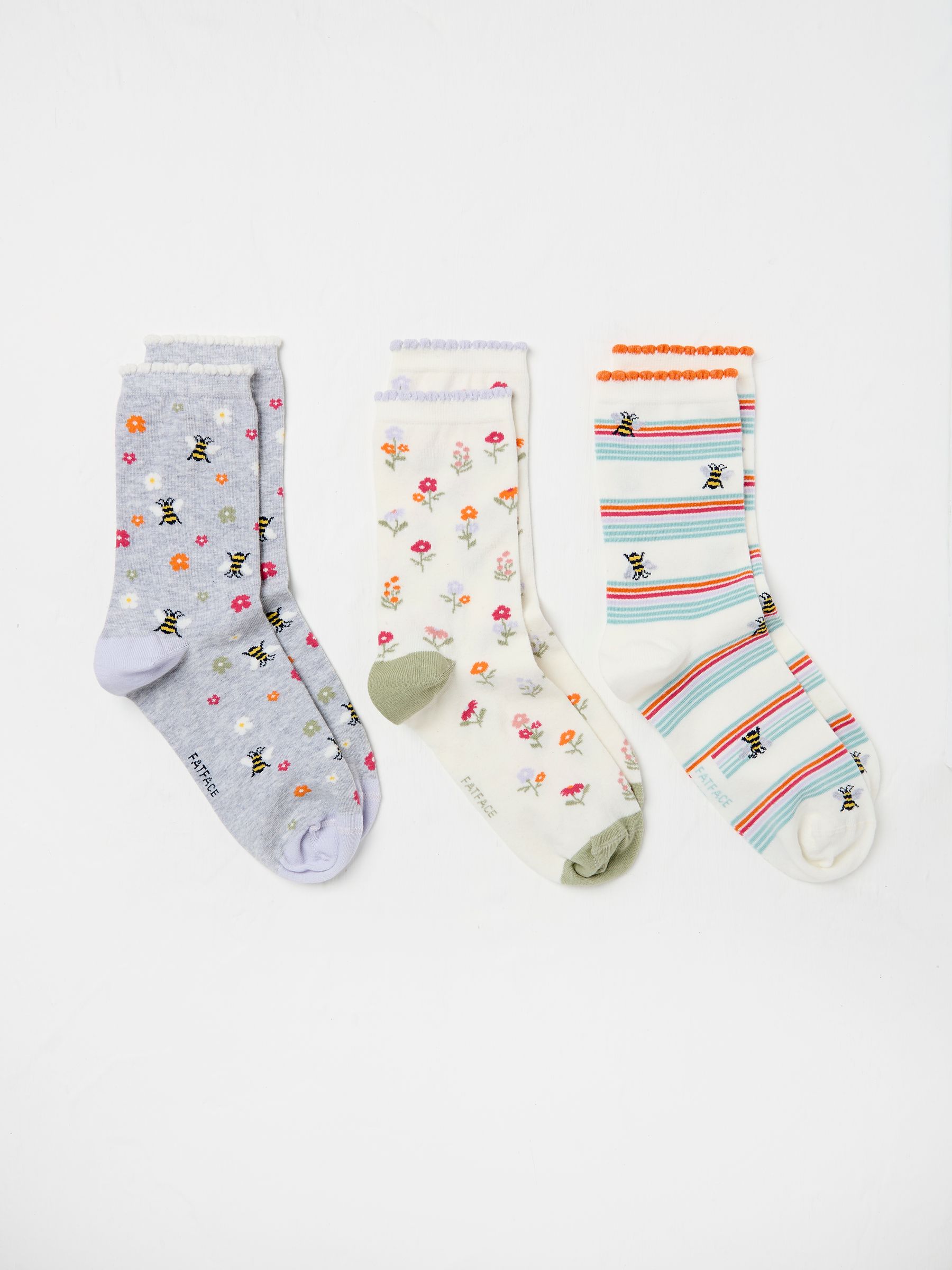 White 3 Pack of Socks in Mum Gift Box - Image 2 of 2