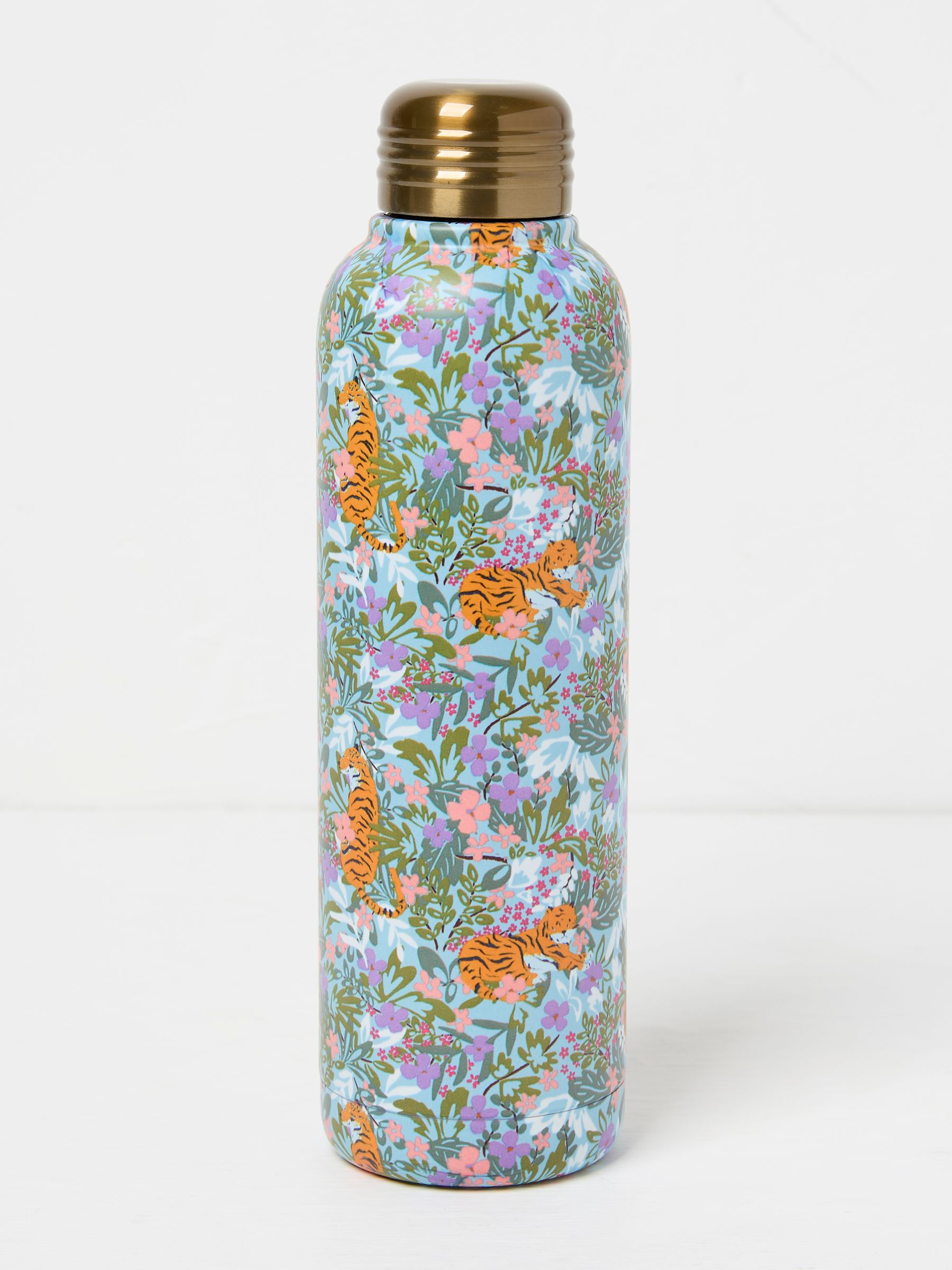 Multi Colour Tiger Floral Drinks Bottles - Image 1 of 2