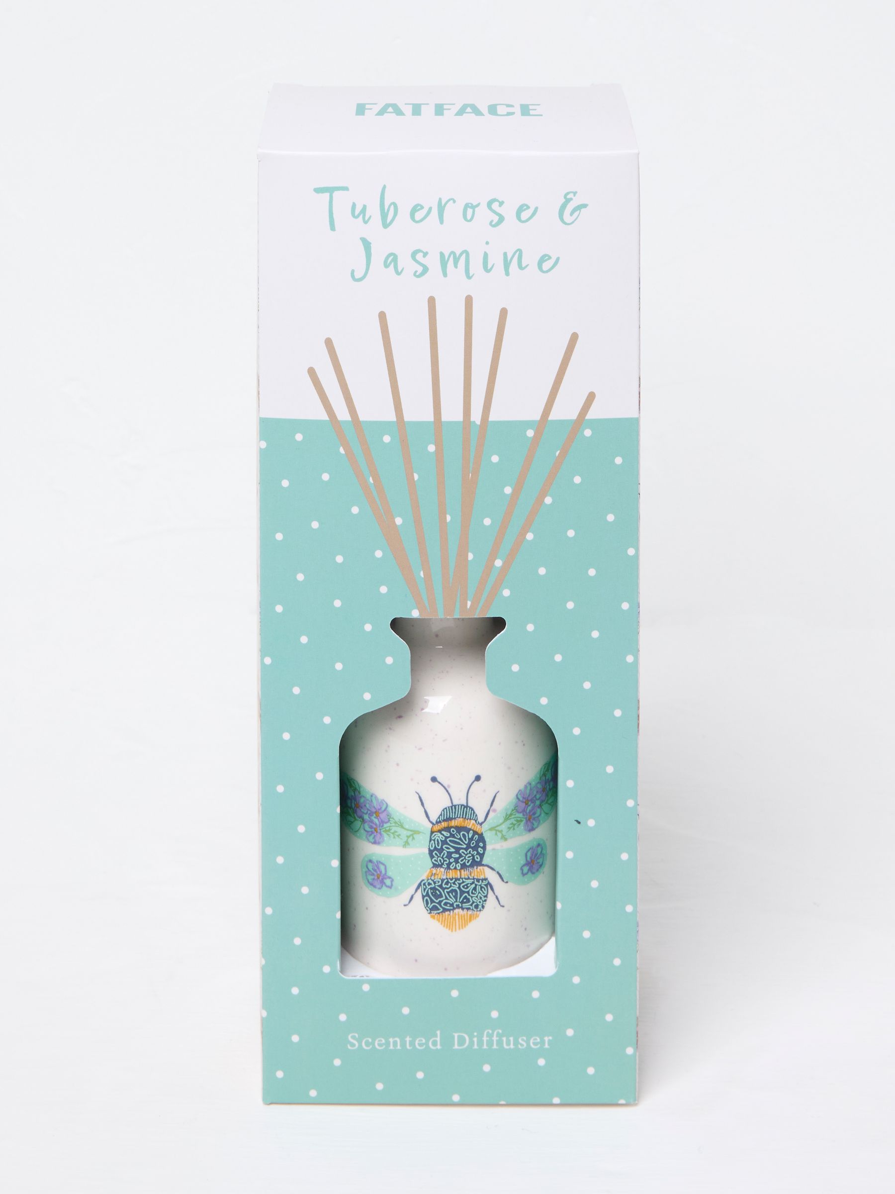 White Multi Bee Print Ceramic Diffuser - Image 1 of 2