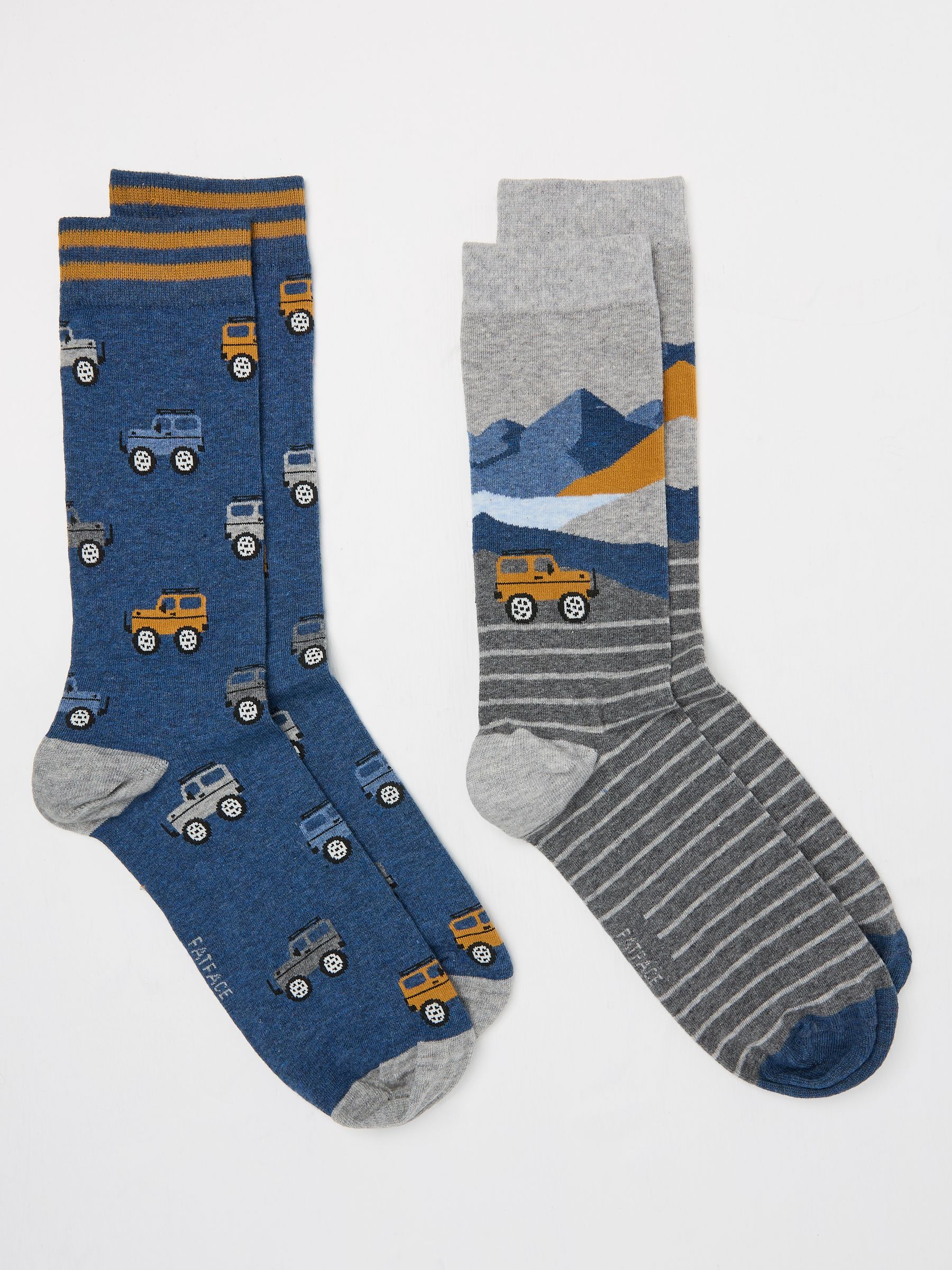Blue 2 Pairs of Off Roader Socks in a Box - Image 1 of 2
