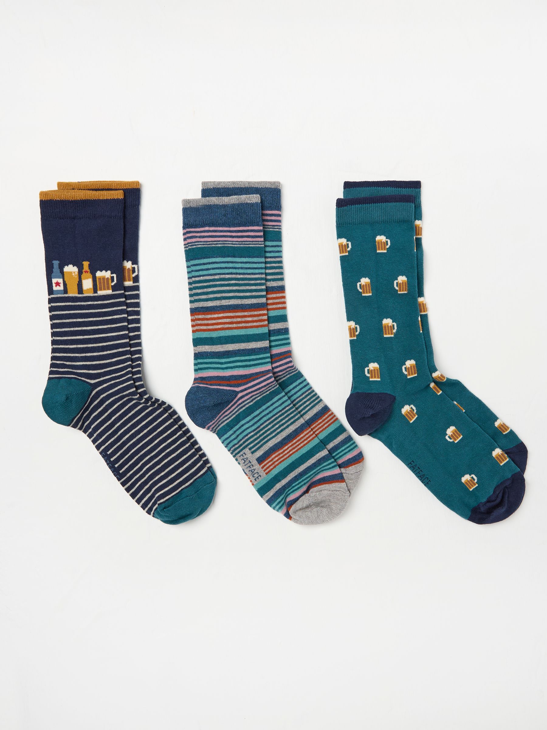 Multicolour Socks 3 Pack in a Dad Gift Box - Image 2 of 2