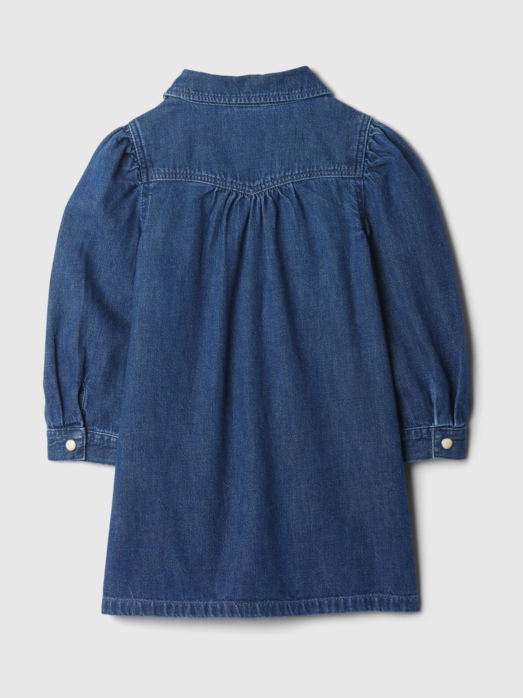 Blue Western Denim Shirt Dress (6mths-5yrs) - Image 2 of 2