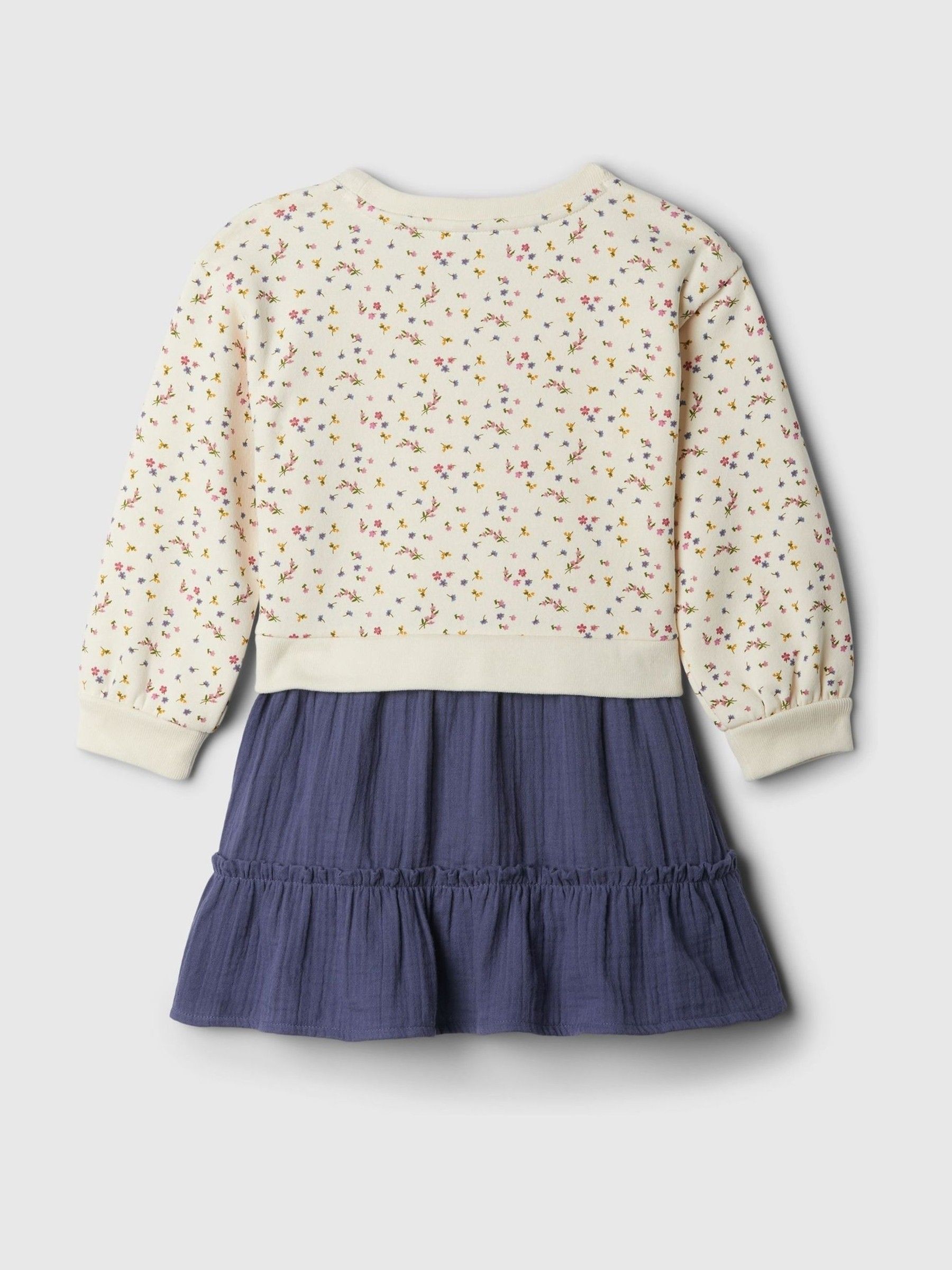 Cream 2-in-1 Jumper Dress (6mths-5yrs) - Image 2 of 3