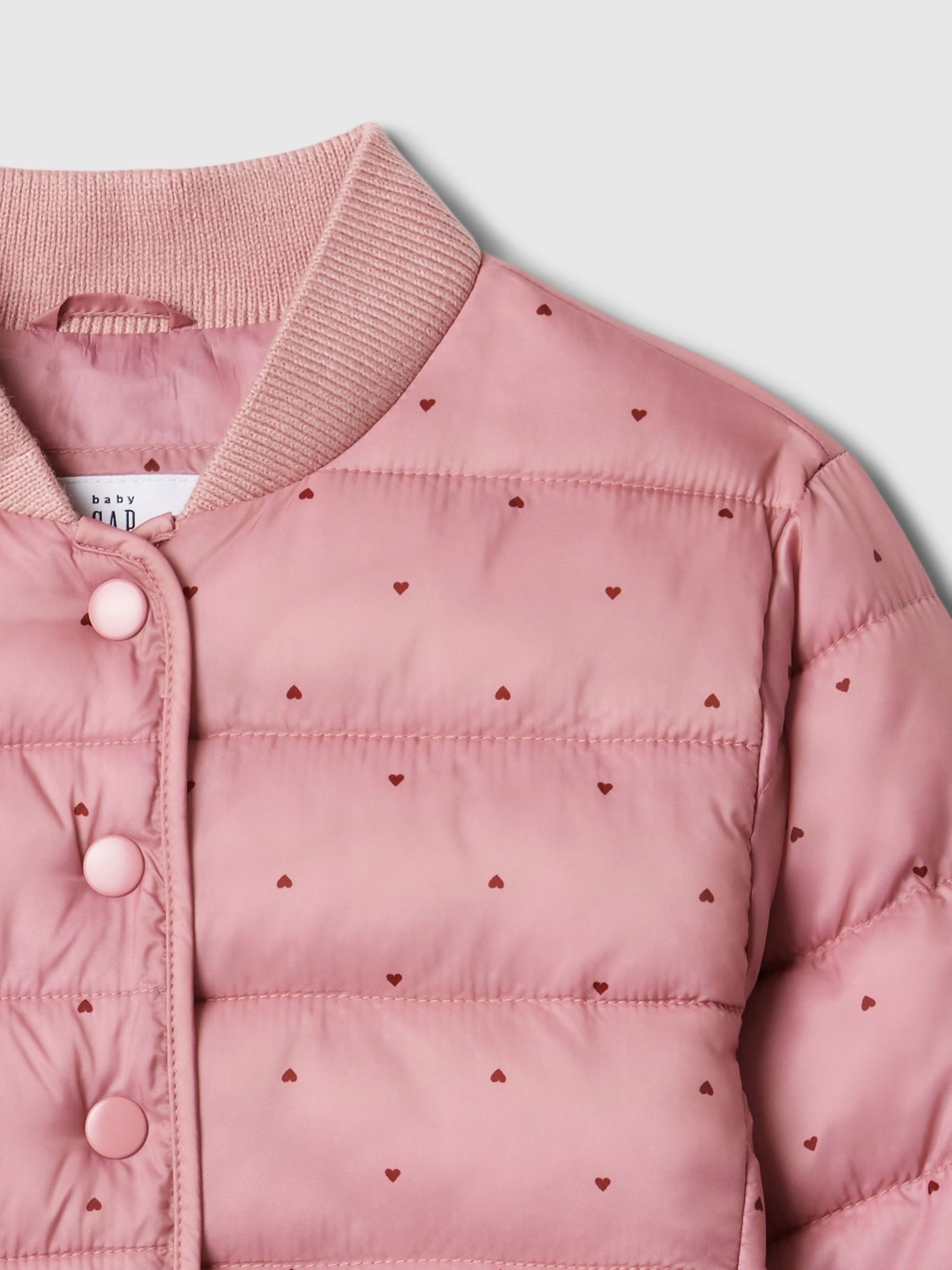 Pink Lightweight Puffer Jacket (6mths-5yrs) - Image 3 of 4