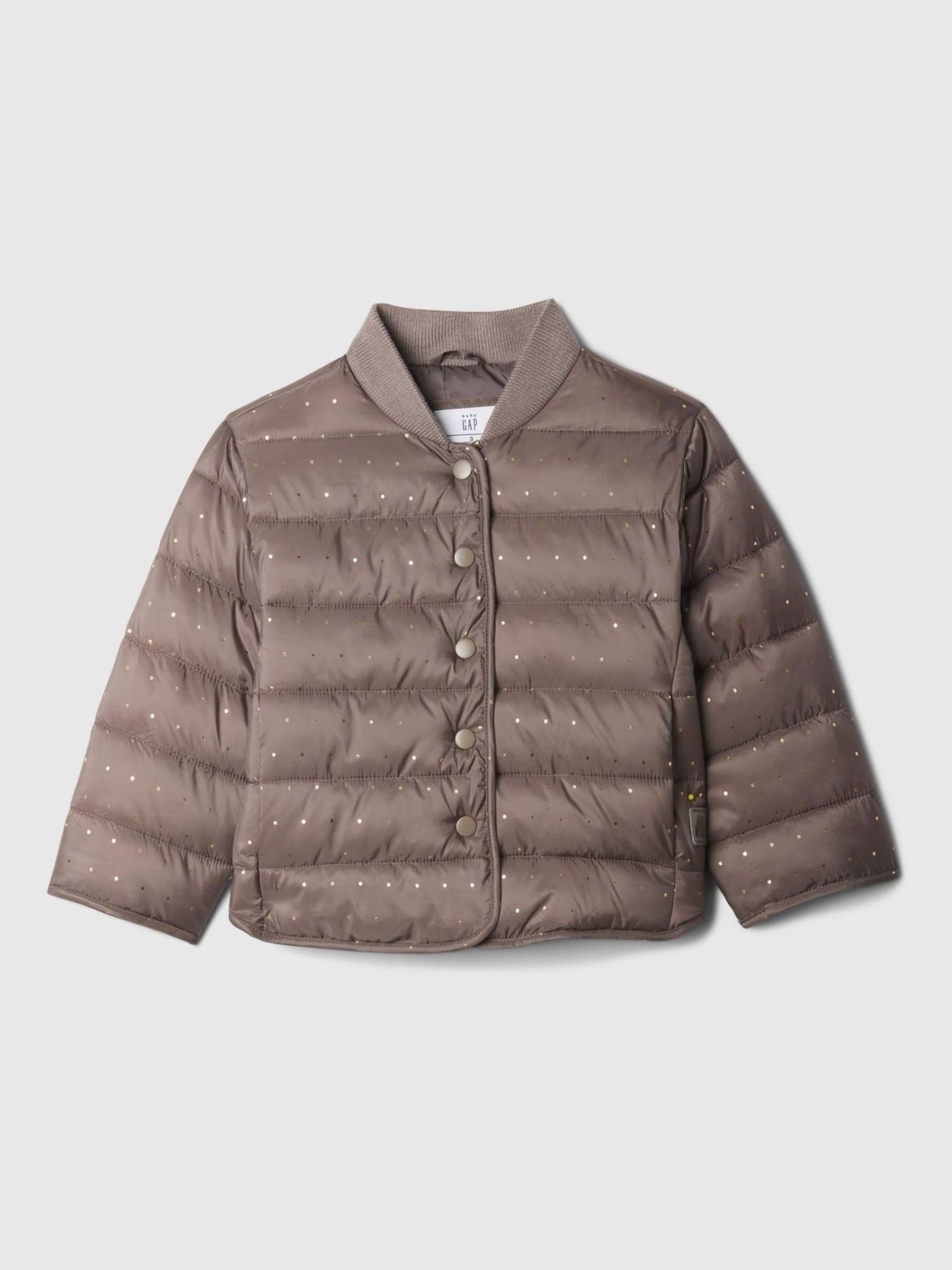Brown Lightweight Puffer Jacket (6mths-5yrs) - Image 1 of 3