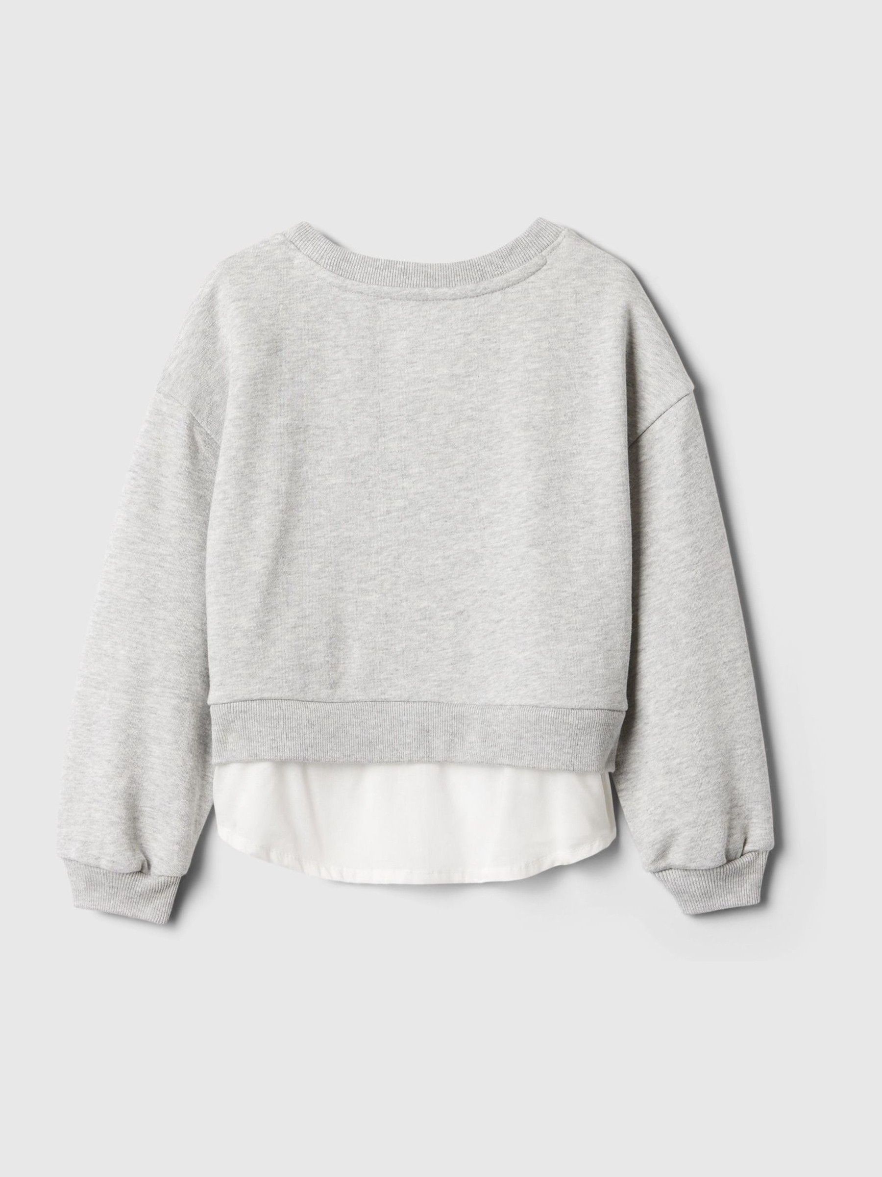 Grey Vintage Soft Layered Logo Crew Neck Jumper (6mths-5yrs) - Image 2 of 2