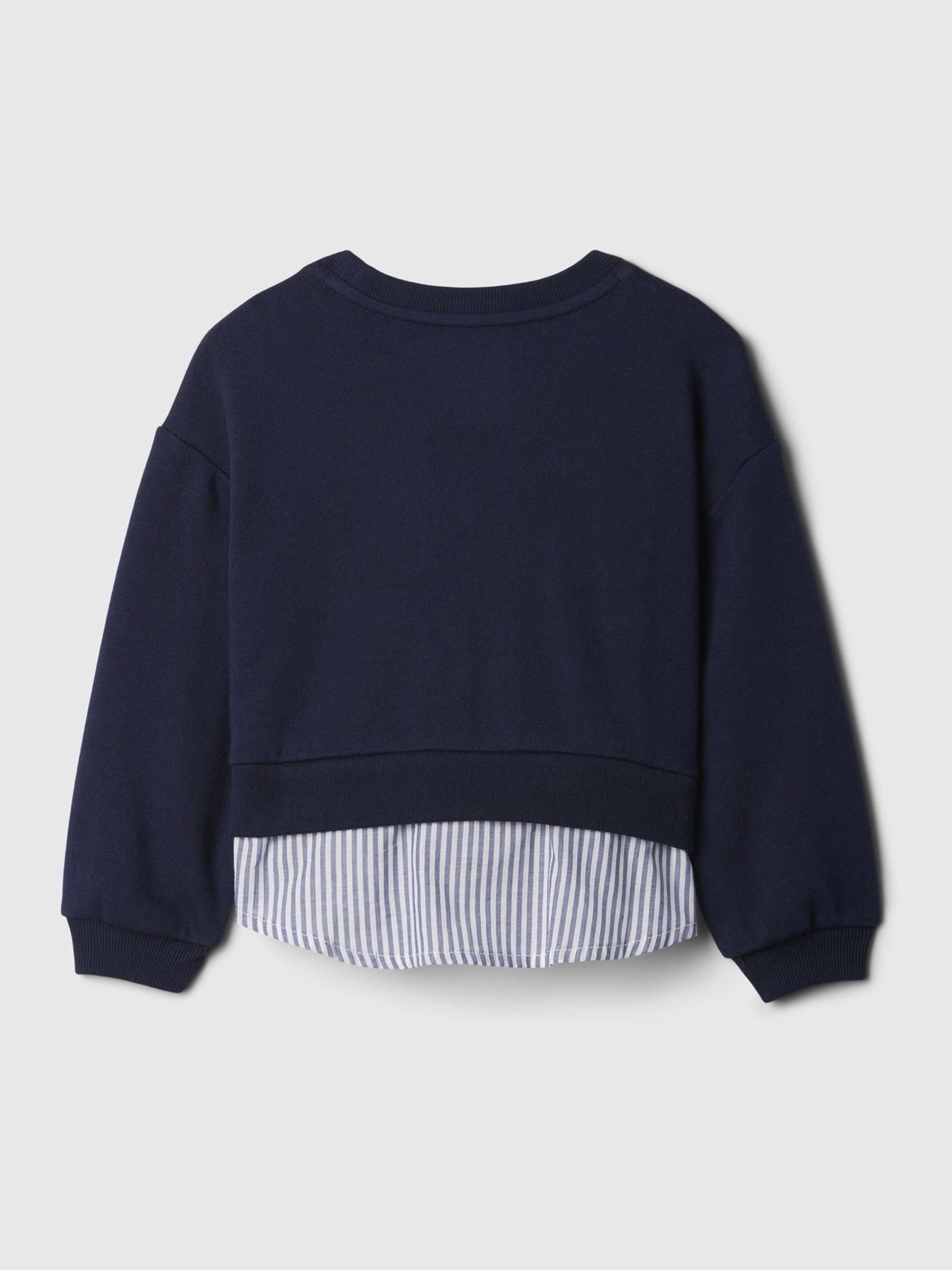 Blue Vintage Soft Layered Logo Crew Neck Jumper (6mths-5yrs) - Image 3 of 4
