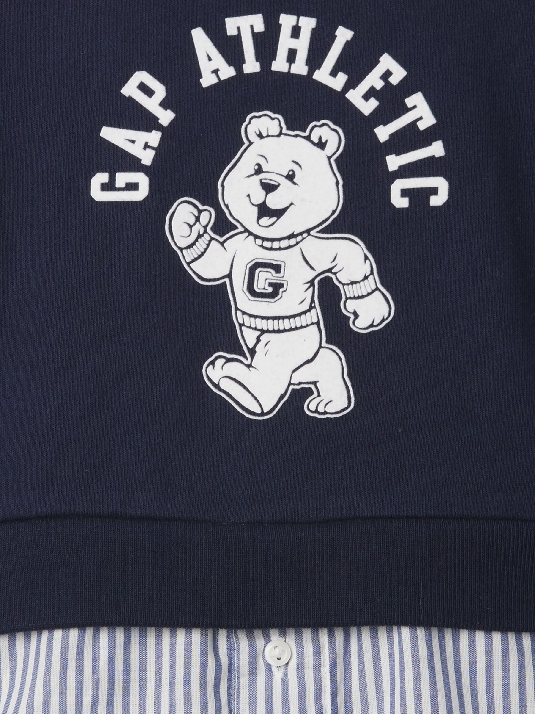 Blue Vintage Soft Layered Logo Crew Neck Jumper (6mths-5yrs) - Image 4 of 4