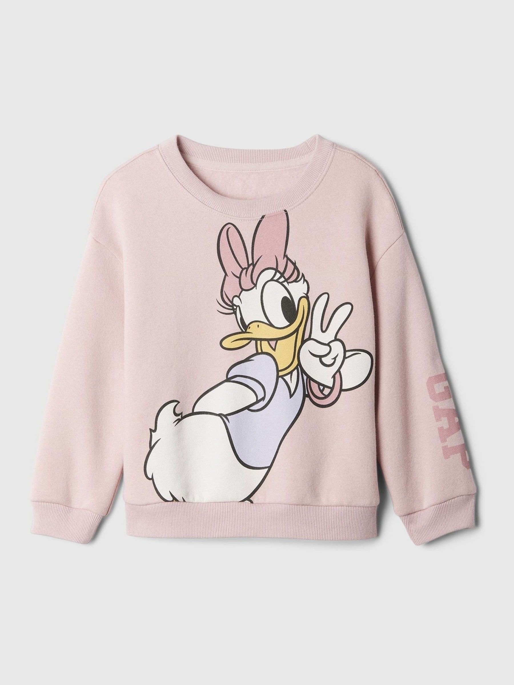 Pink Daisy Duck Disney Relaxed Graphic Jumper (6mths-5yrs) - Image 1 of 3
