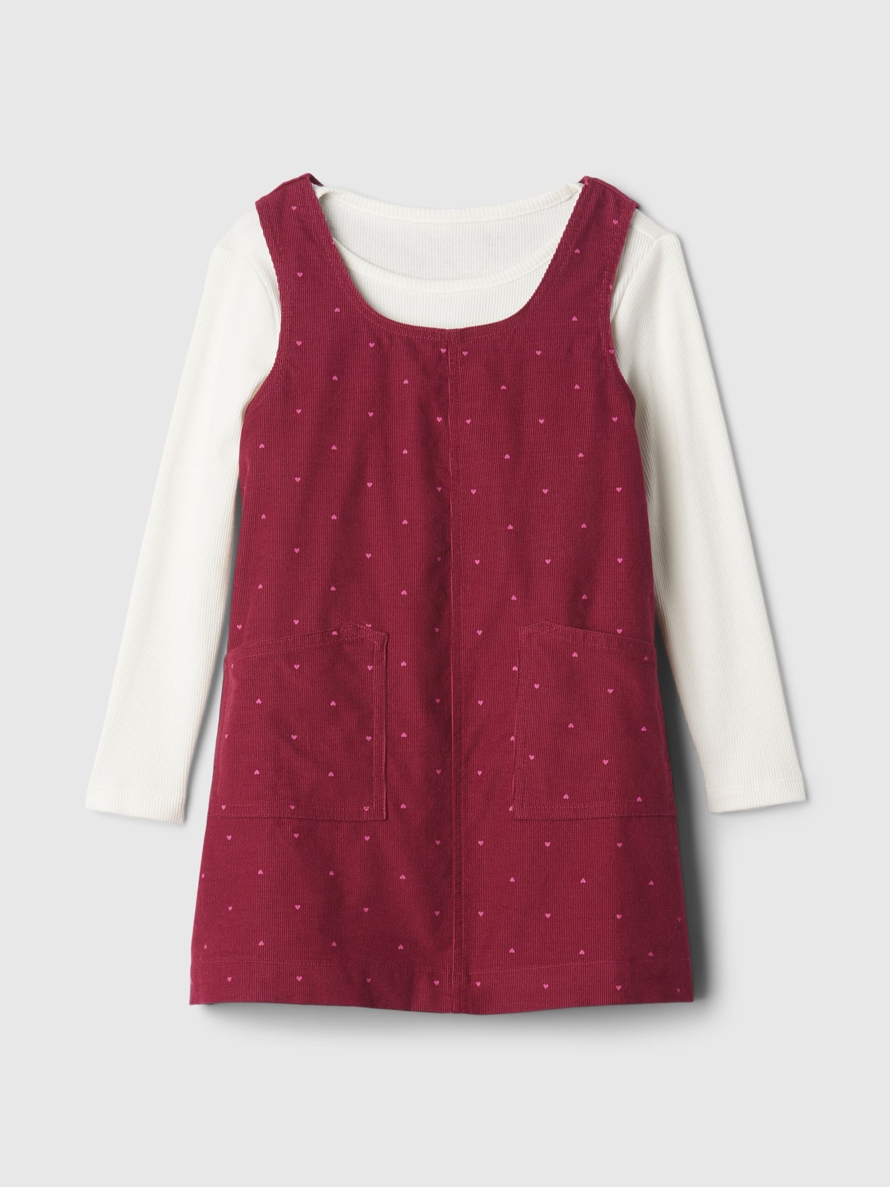 Red Corduroy Jumper Set (6mths-5yrs) - Image 1 of 2