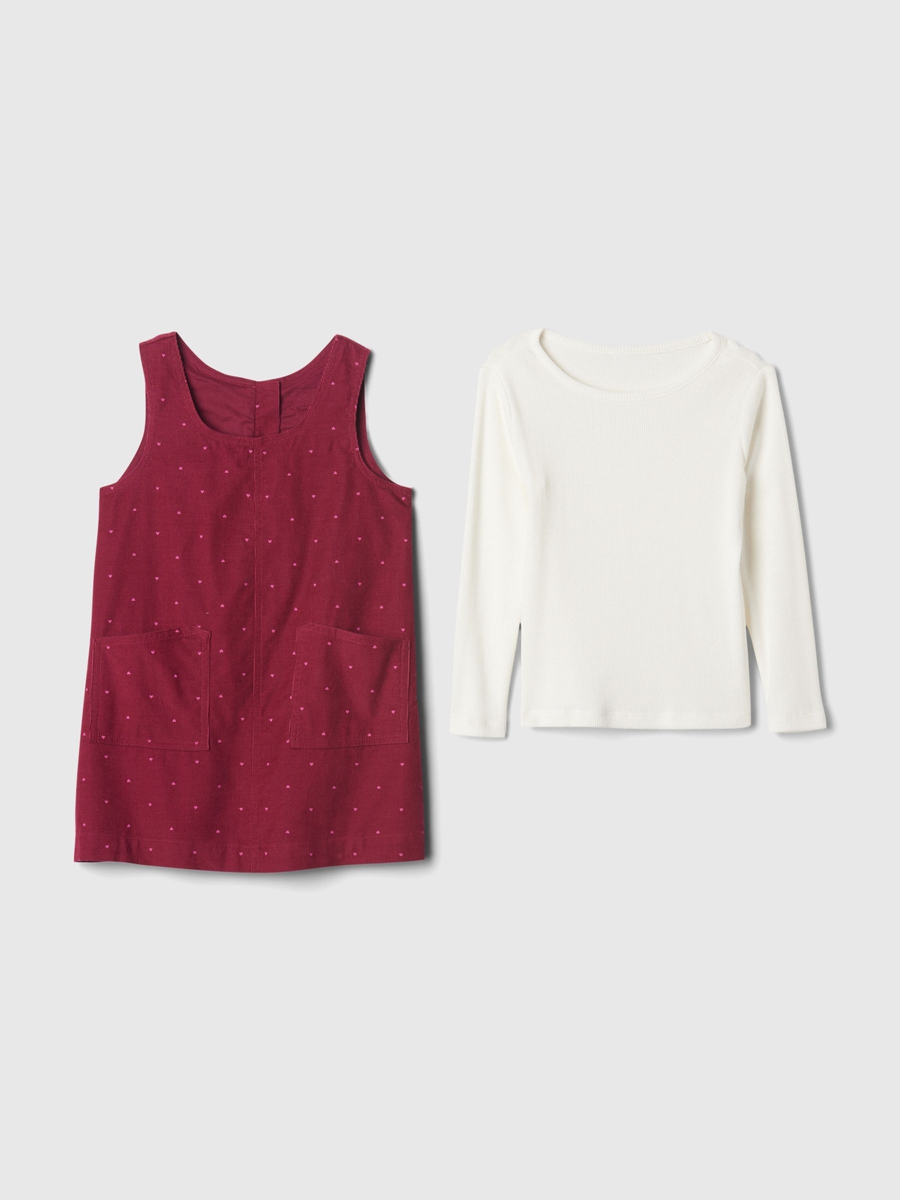 Red Corduroy Jumper Set (6mths-5yrs) - Image 2 of 2