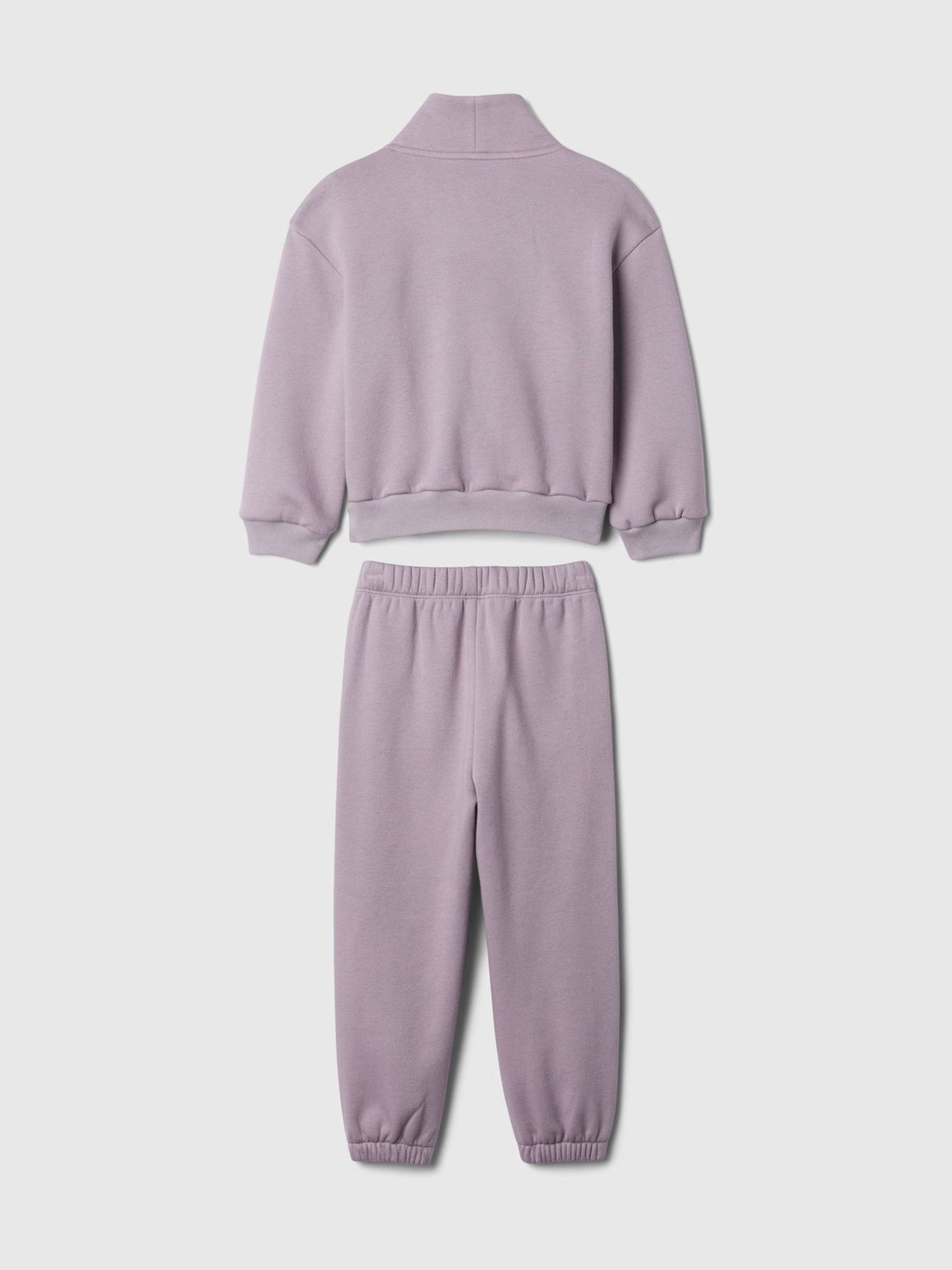 Purple Logo Quarter Zip Sweatshirt & Jogger Set (6mths-5yrs) - Image 2 of 2