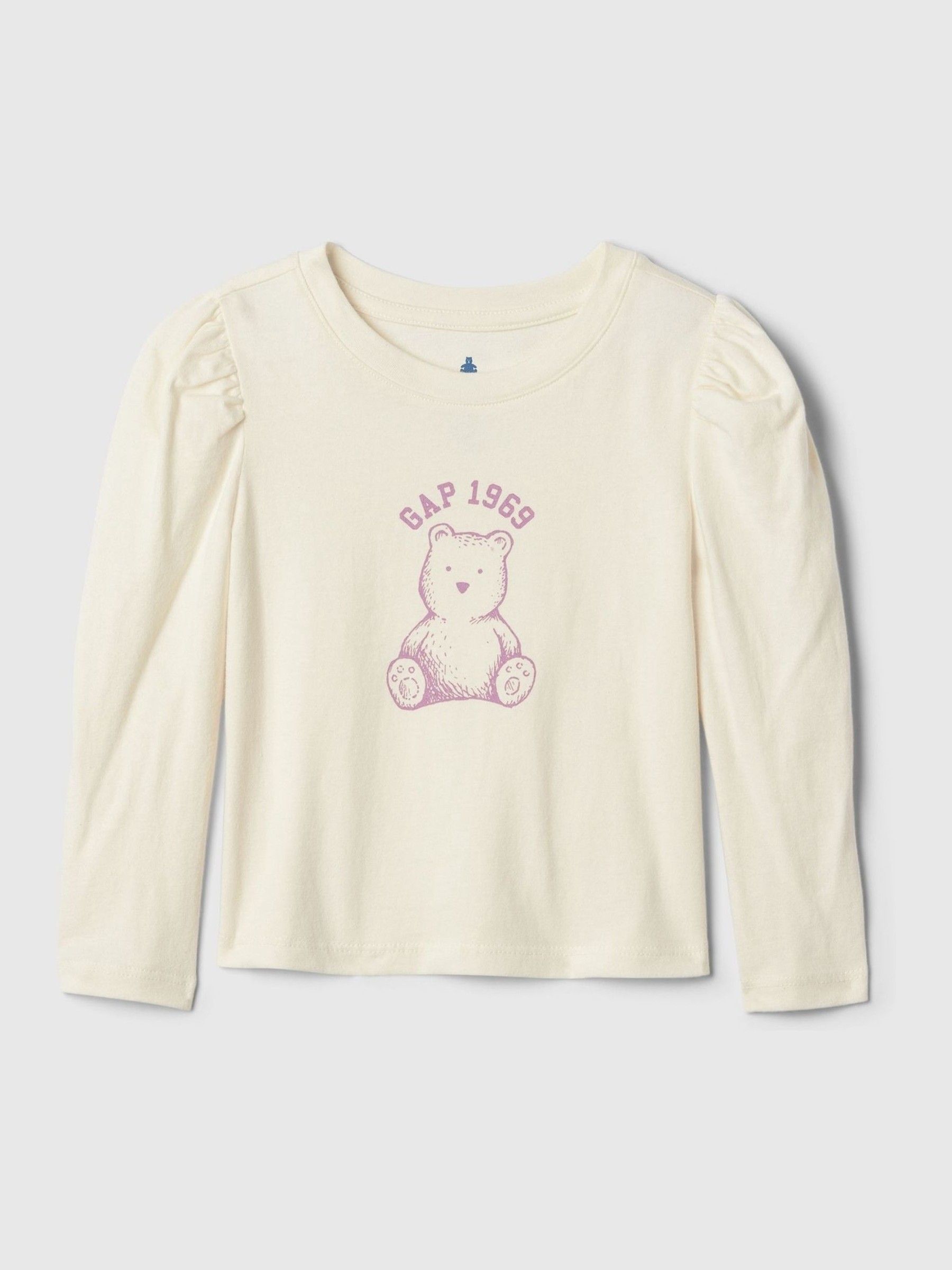 Beige Brannan Bear Puff Long Sleeve T-Shirt (6mths-5yrs) - Image 1 of 3