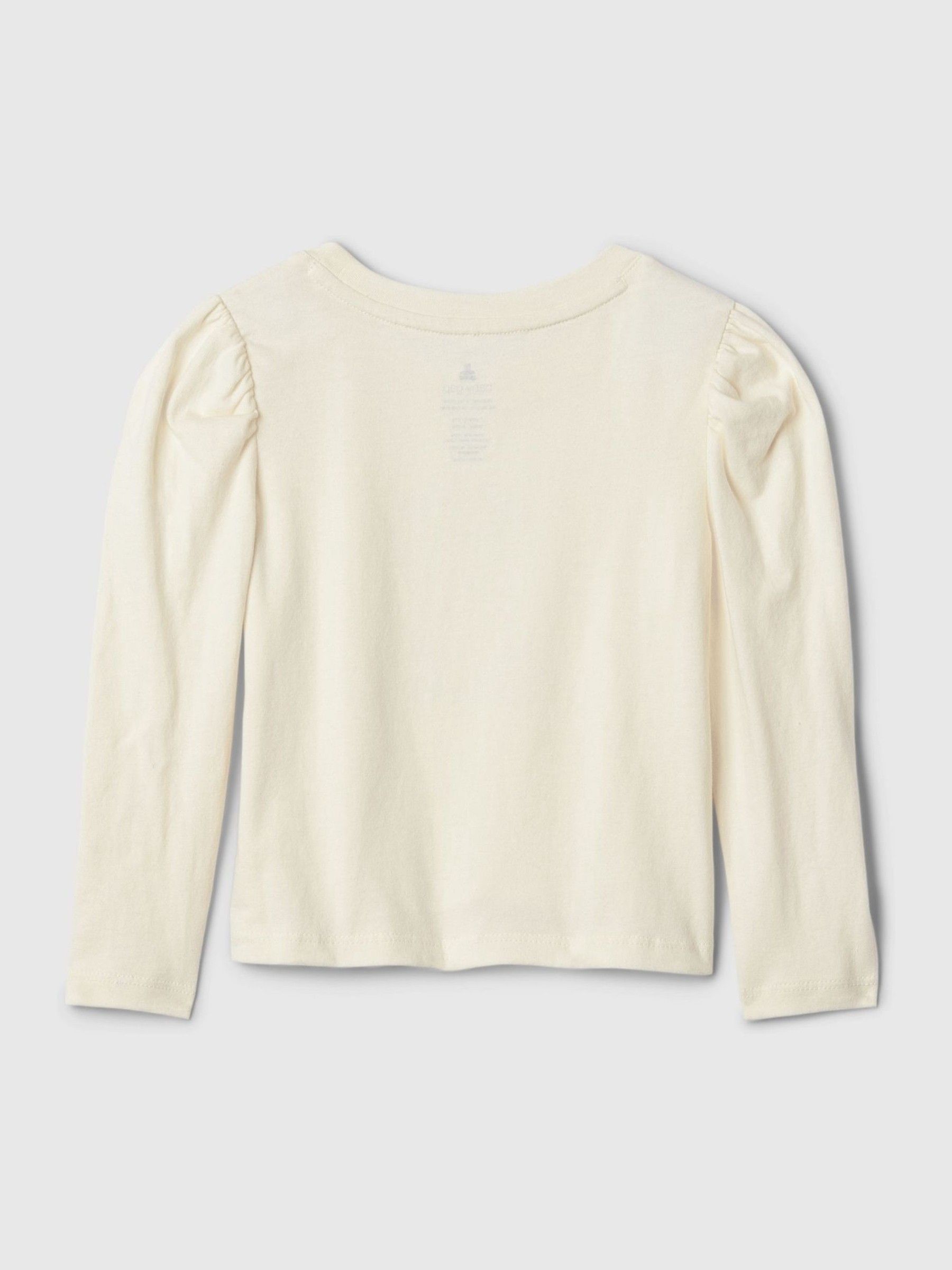 Beige Brannan Bear Puff Long Sleeve T-Shirt (6mths-5yrs) - Image 2 of 3