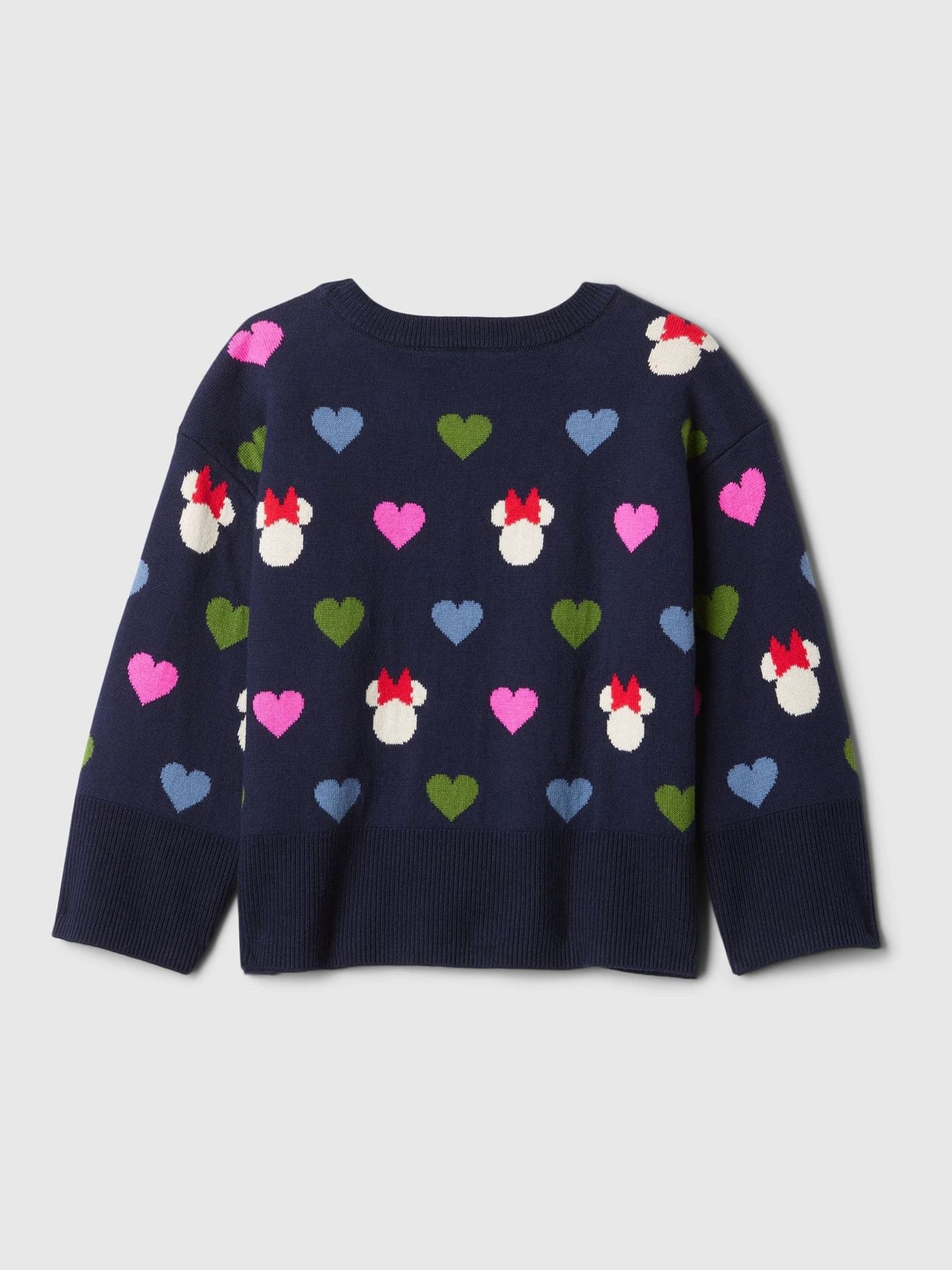 Blue Disney Minnie Mouse Split-Hem Boxy Jumper - Image 2 of 2