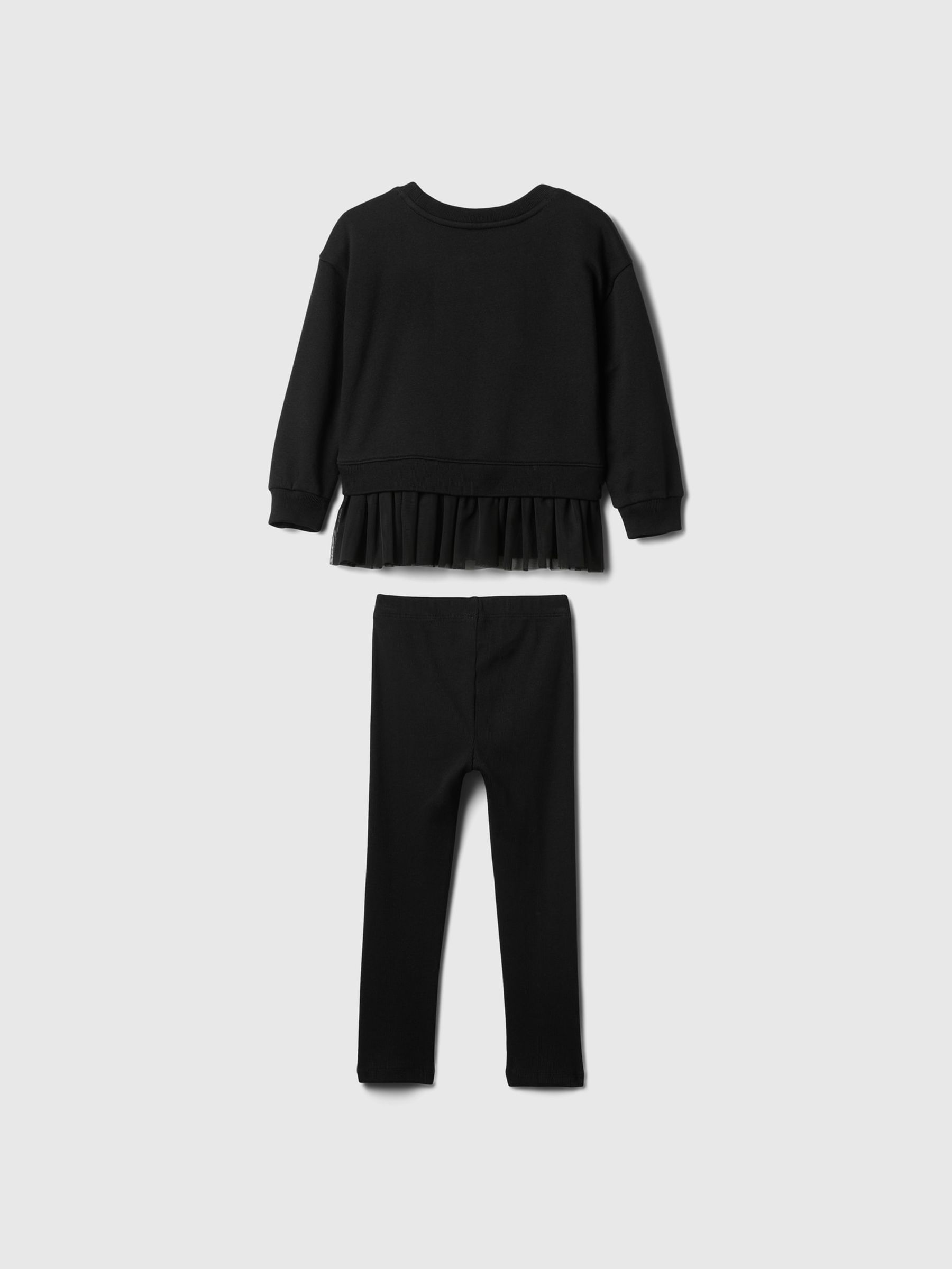 Black Vintage Soft Tulle Jumper and Joggers Set (6mths-5yrs) - Image 2 of 2
