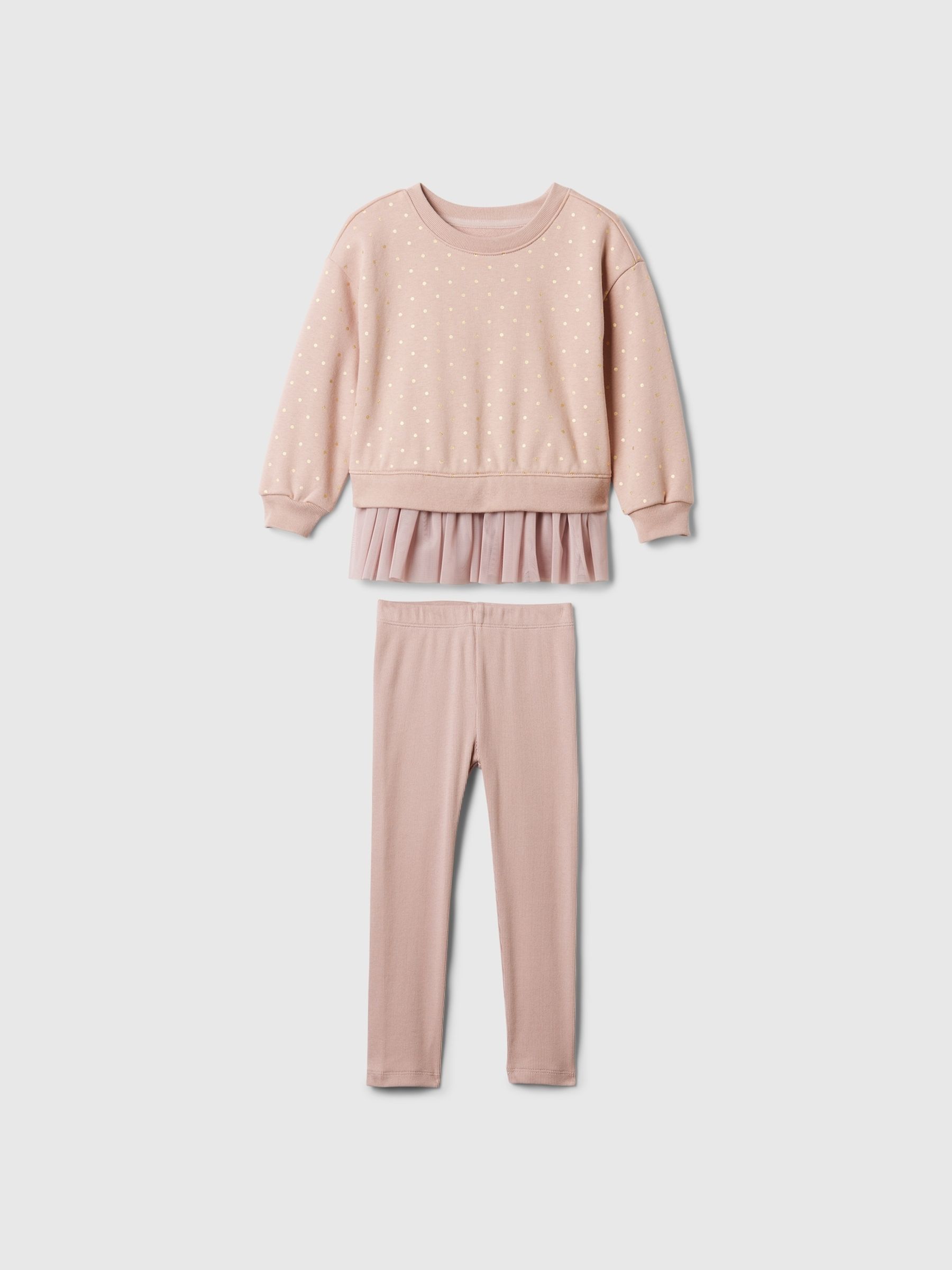 Pink Vintage Soft Tulle Jumper and Joggers Set (6mths-5yrs) - Image 1 of 2