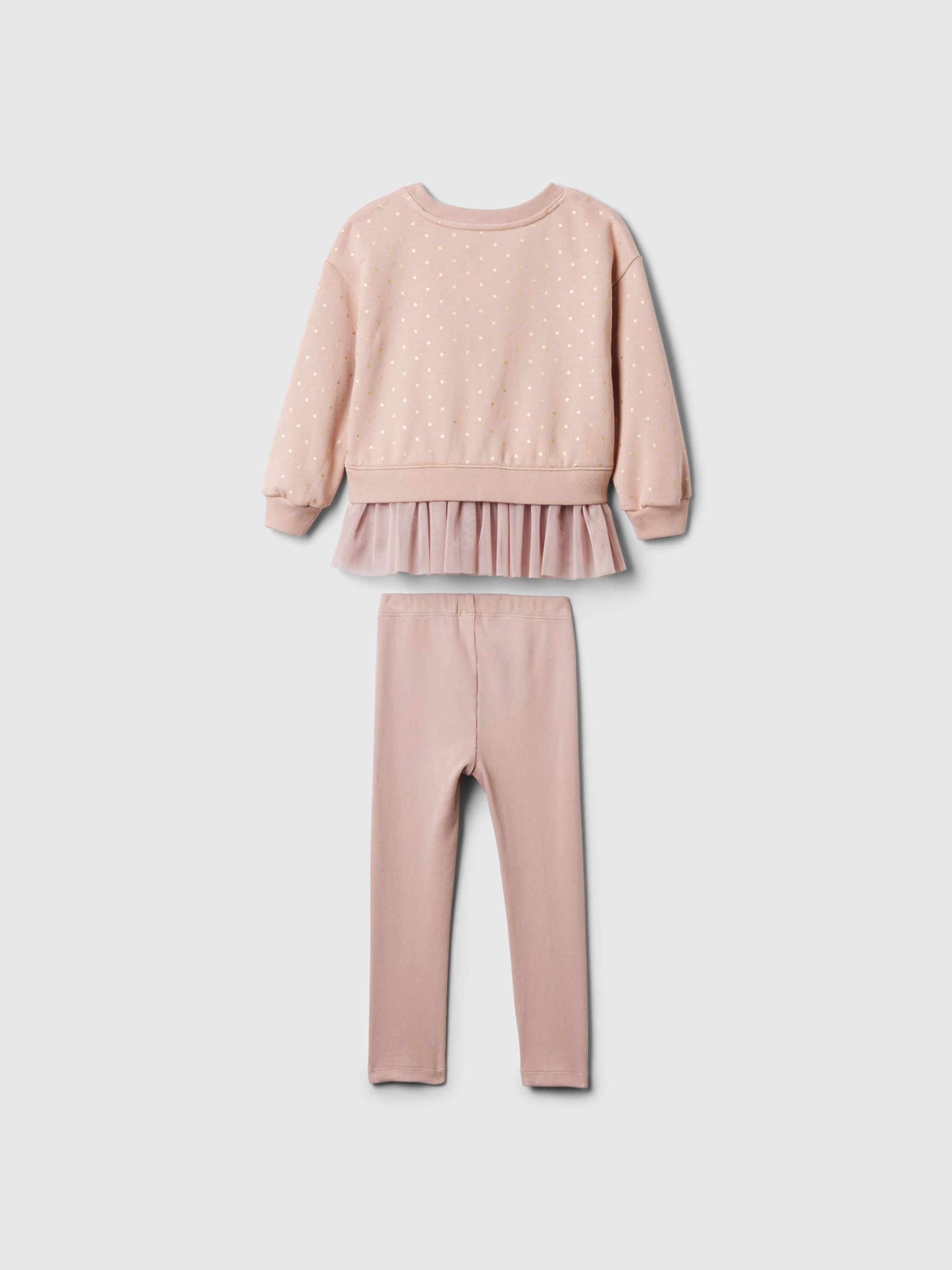 Pink Vintage Soft Tulle Jumper and Joggers Set (6mths-5yrs) - Image 2 of 2