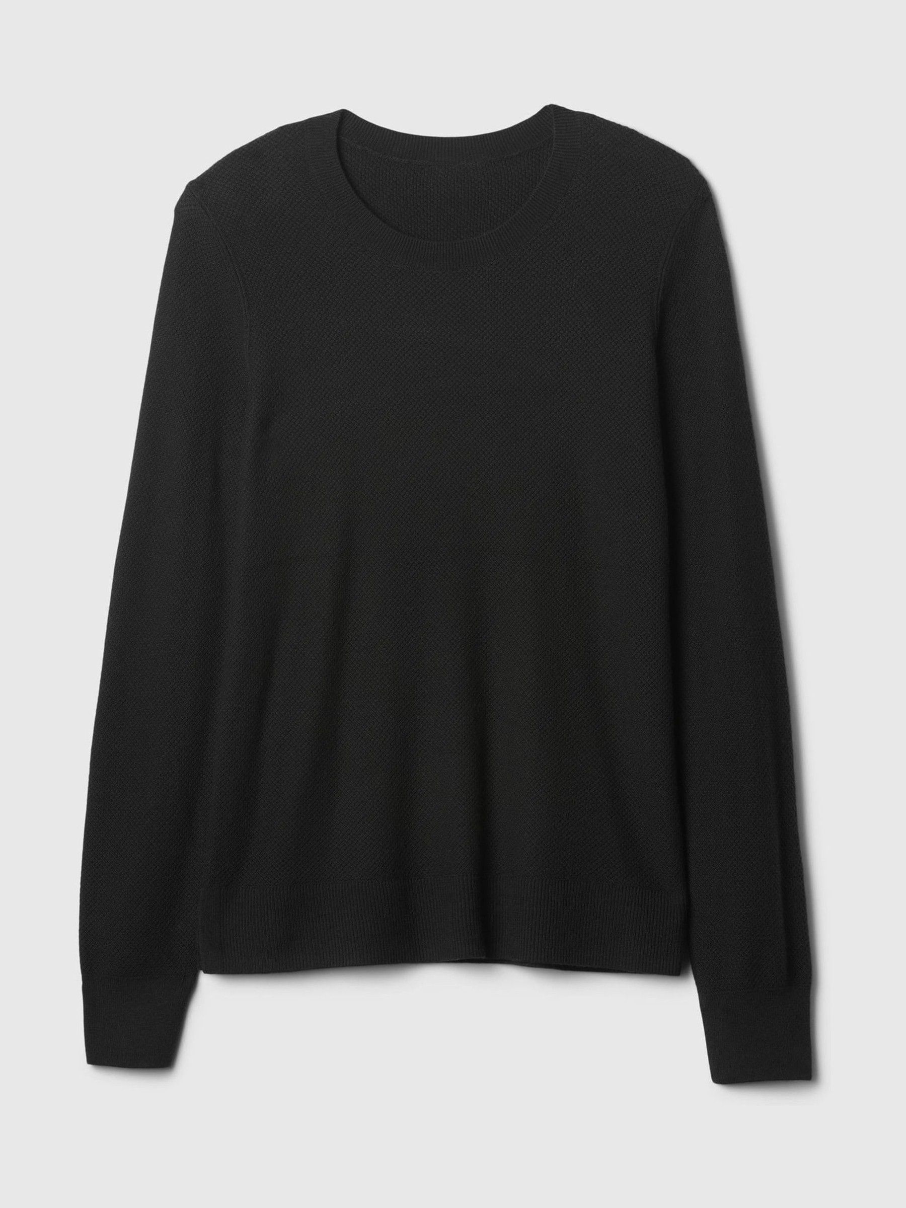 Black Textured Crew Neck Bella Jumper - Image 5 of 5